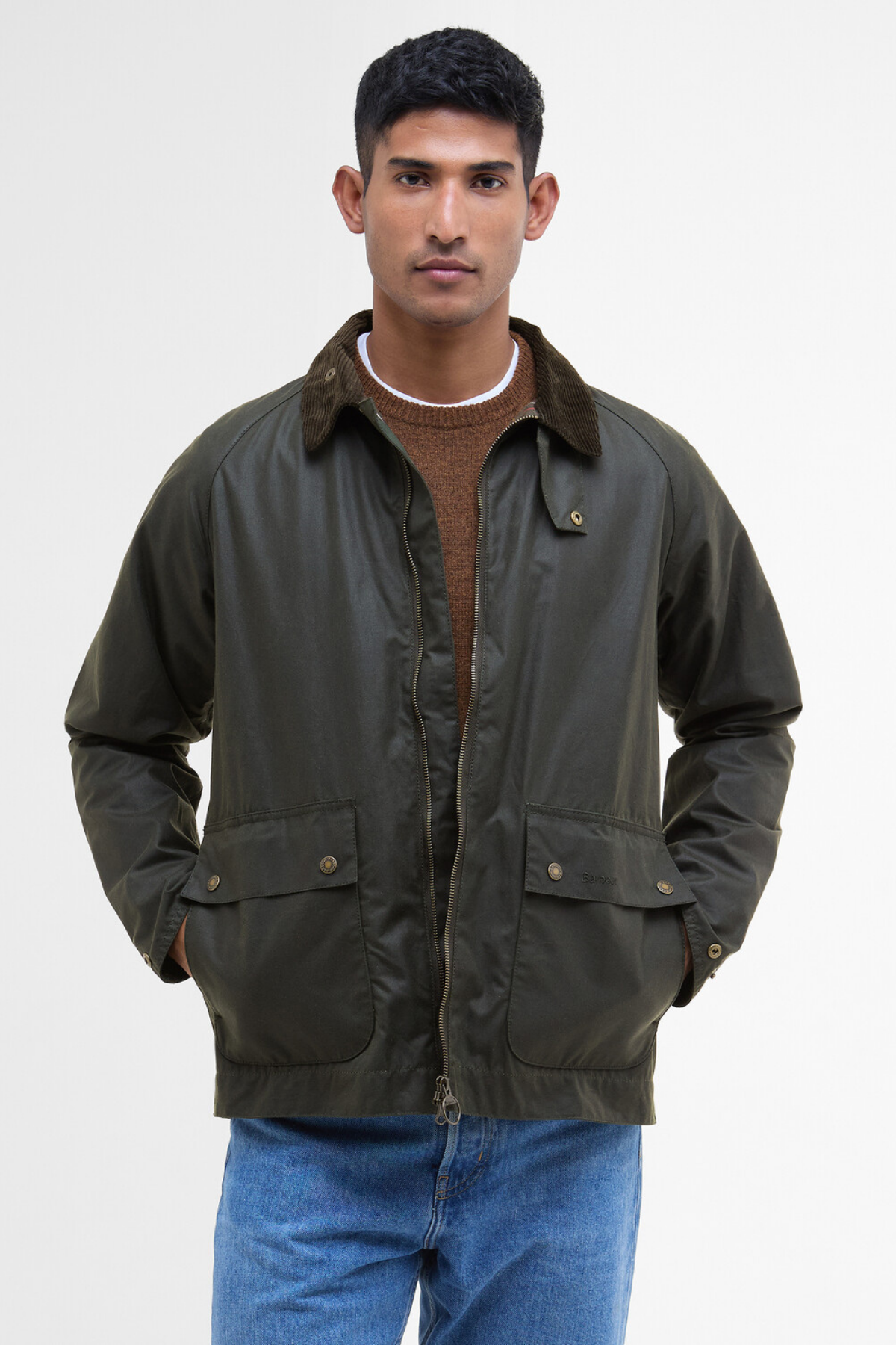 Barbour Short Bedale Yağlı Ceket OL52 Fern