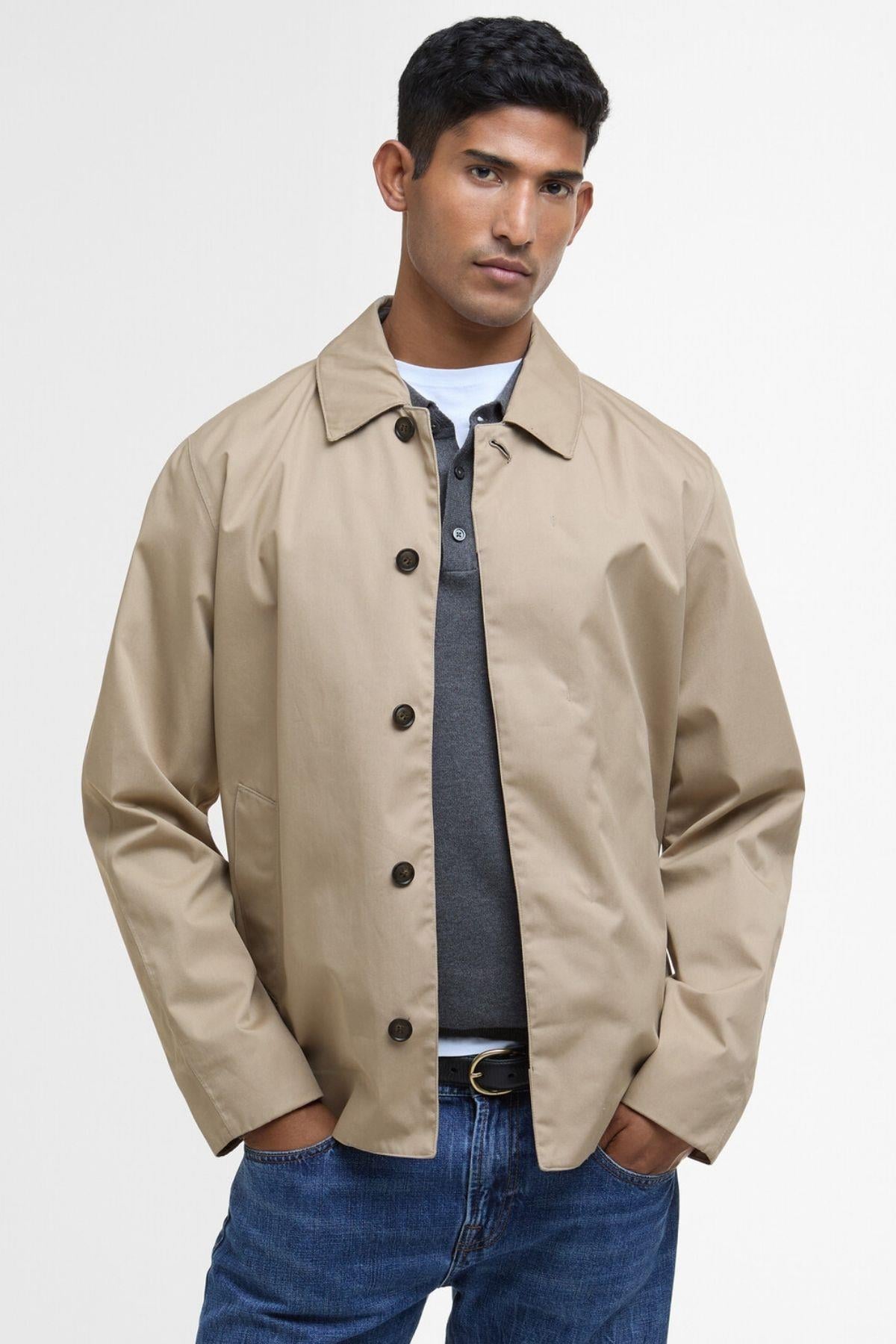 Barbour Short Rokig Waterproof Ceket ST71 Washed Stone