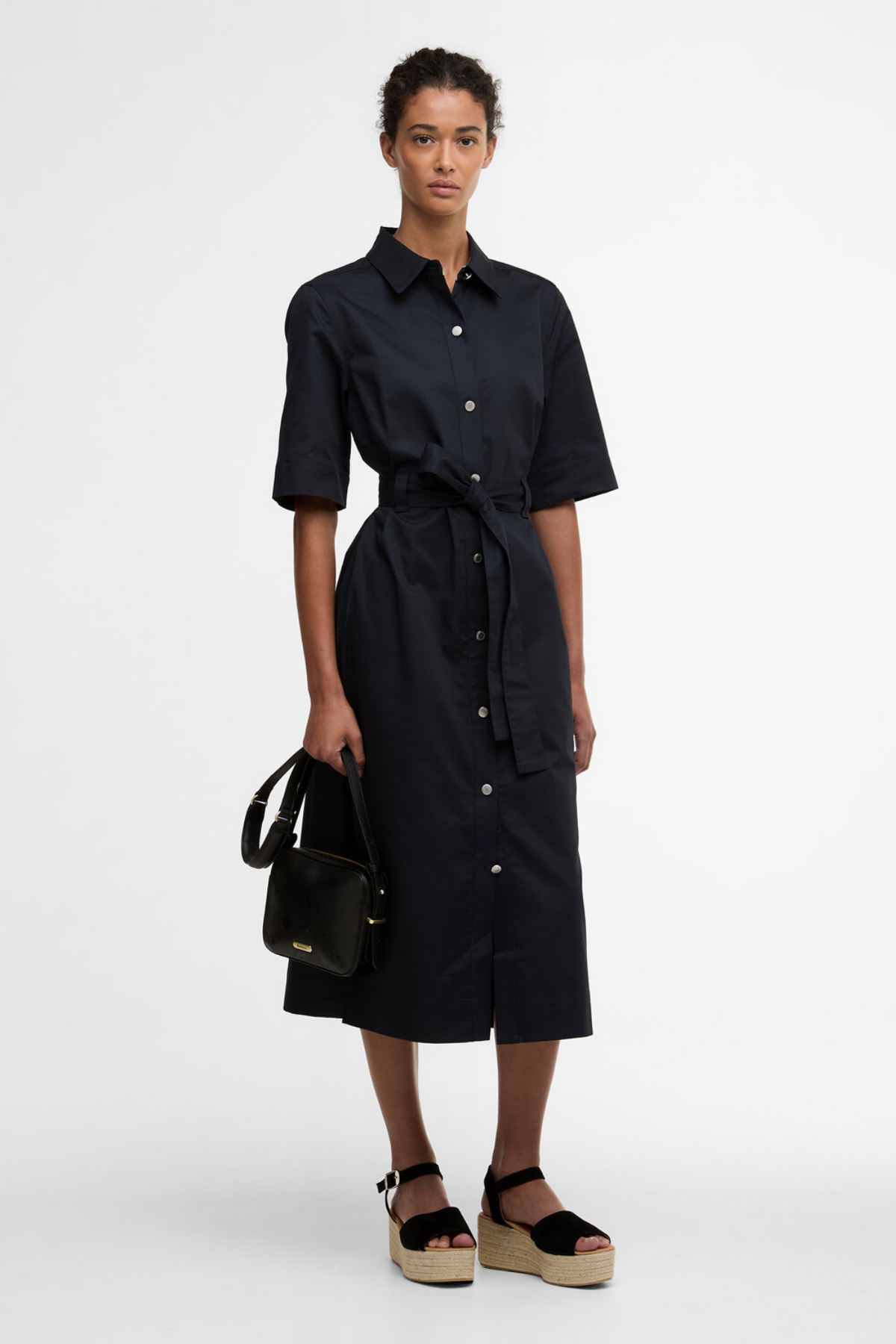 Barbour Sloane Midi Elbise NY99 Dark Navy