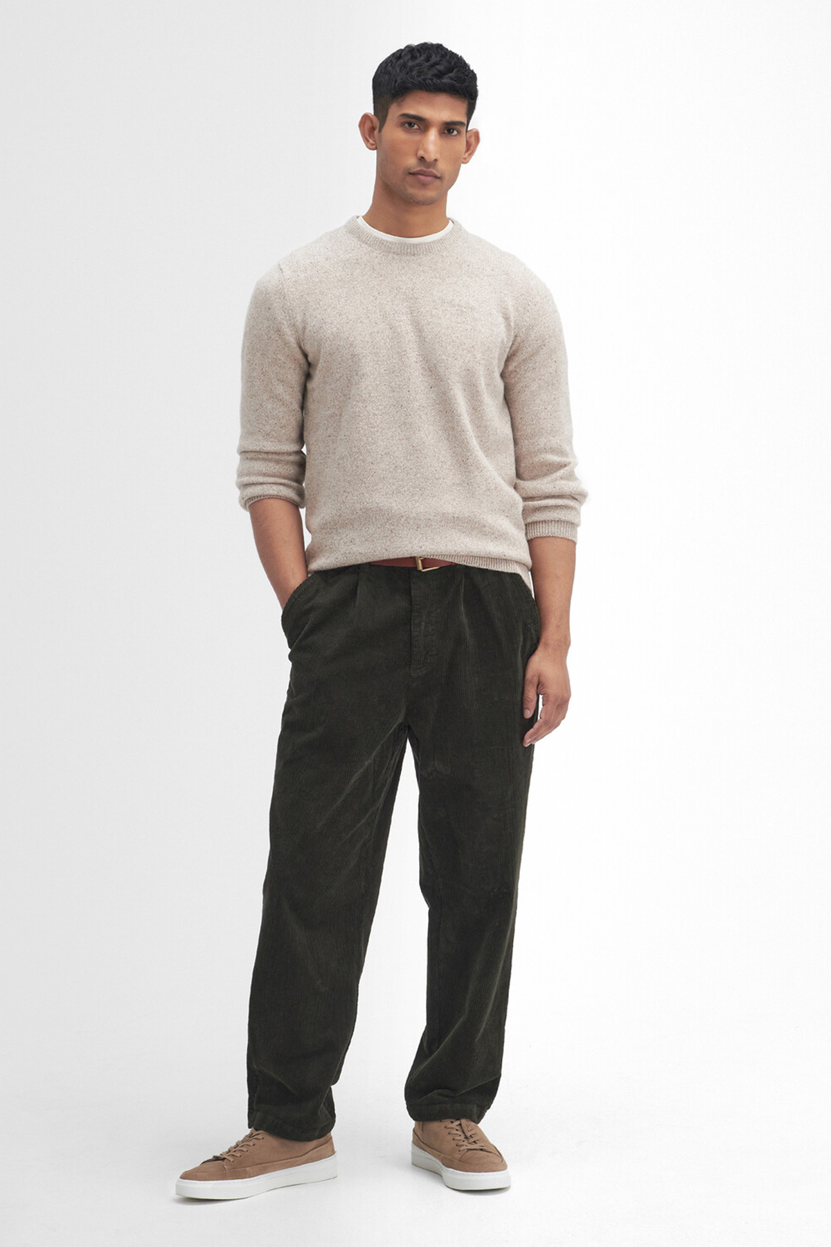 Barbour Stretch Cord Rahat Kesim Pantolon GN91 Forest