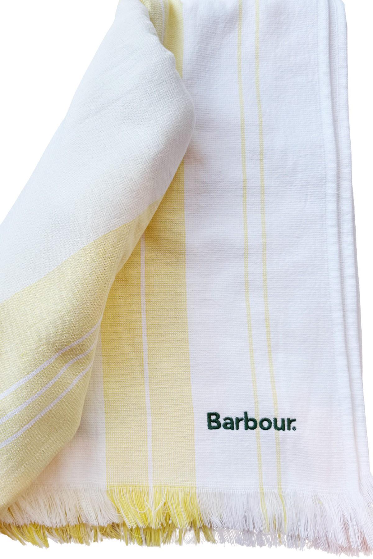 Barbour Stripe Plaj Havlusu YE11 Yellow