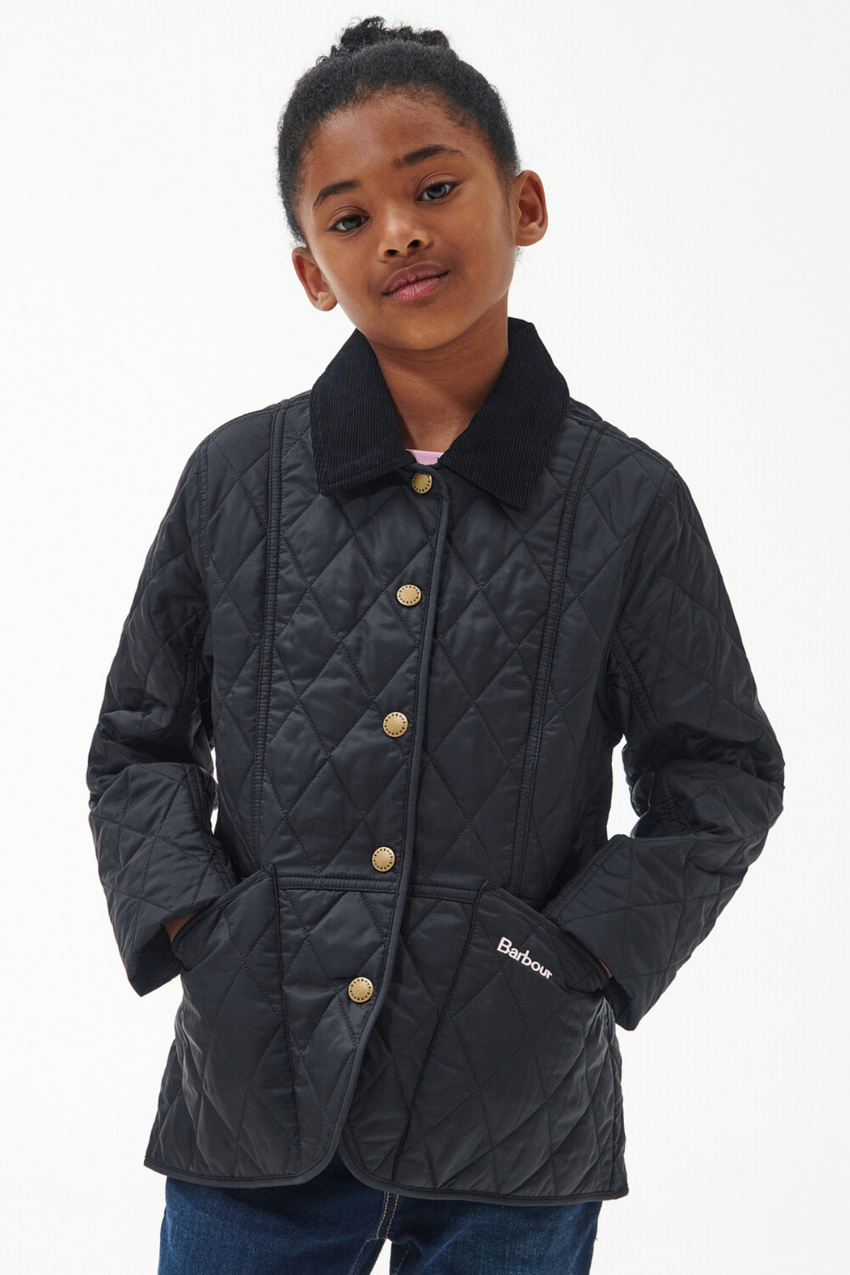 Barbour Summer Liddesdale Kız Kapitone Ceket BK71 Black Gardenia