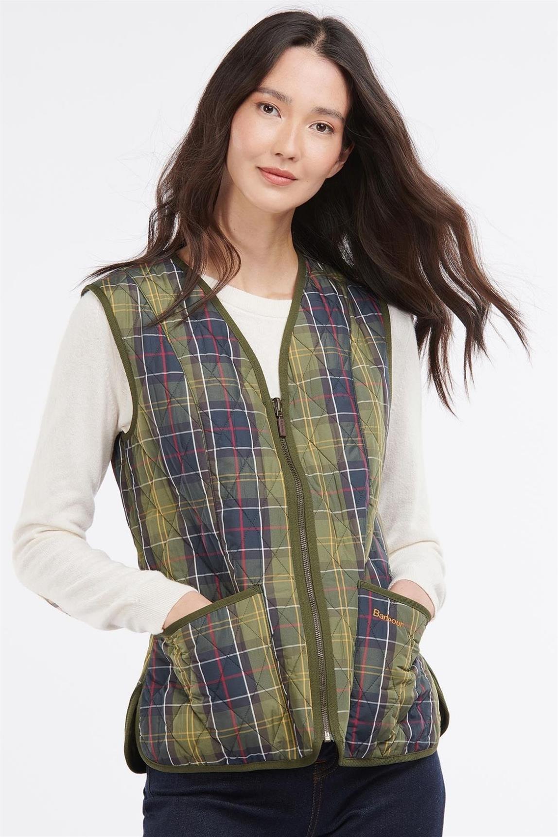 Barbour Tartan Betty Liner Yelek TN11 Classic Tartan