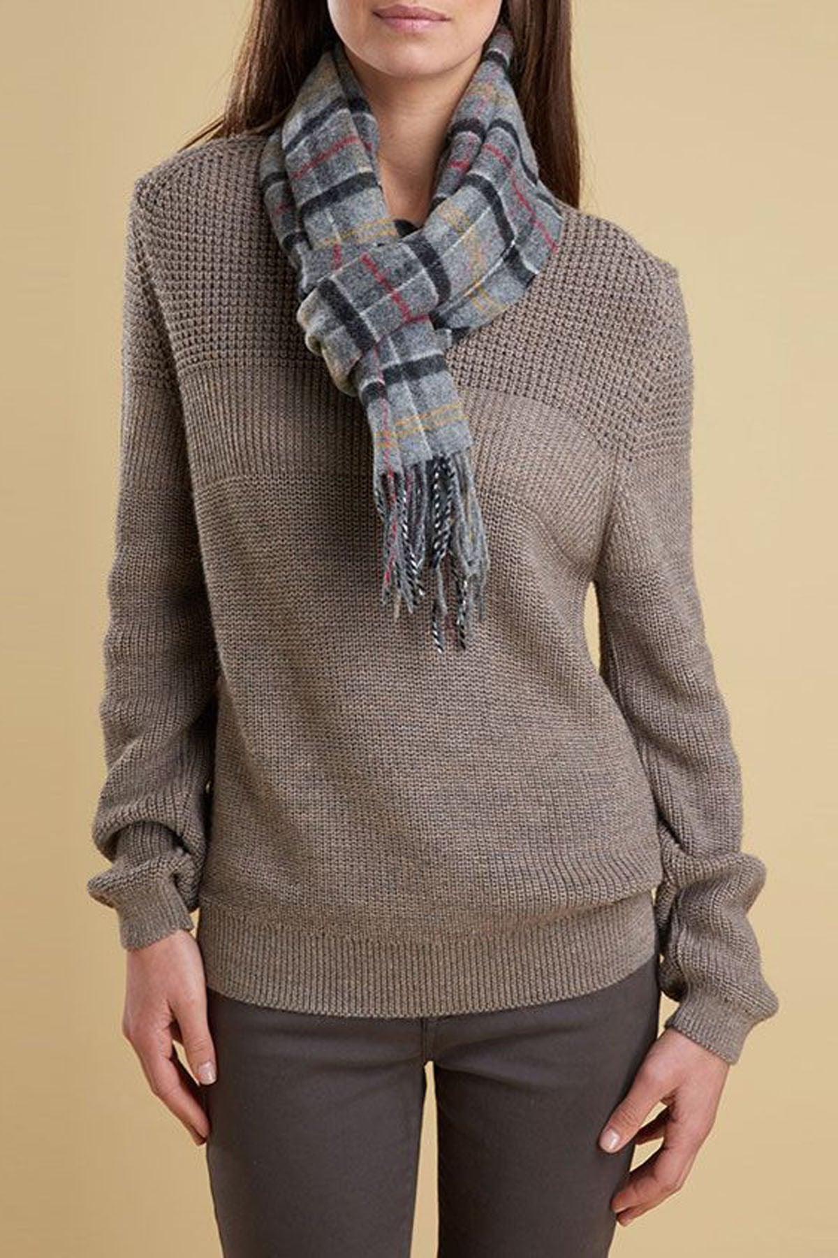 Barbour Tartan Lambswool Scarf TN71 Modern Tartan