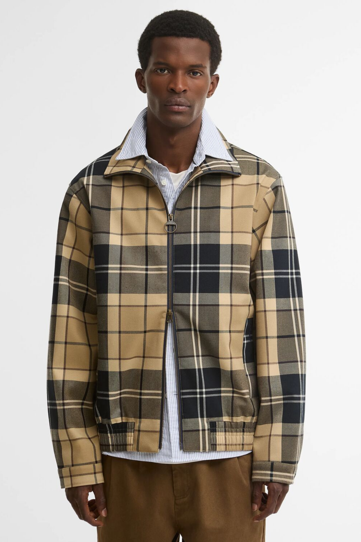 Barbour Tartan Showerproof Blouson Ceket BE52 Birchwood Dress Tartan