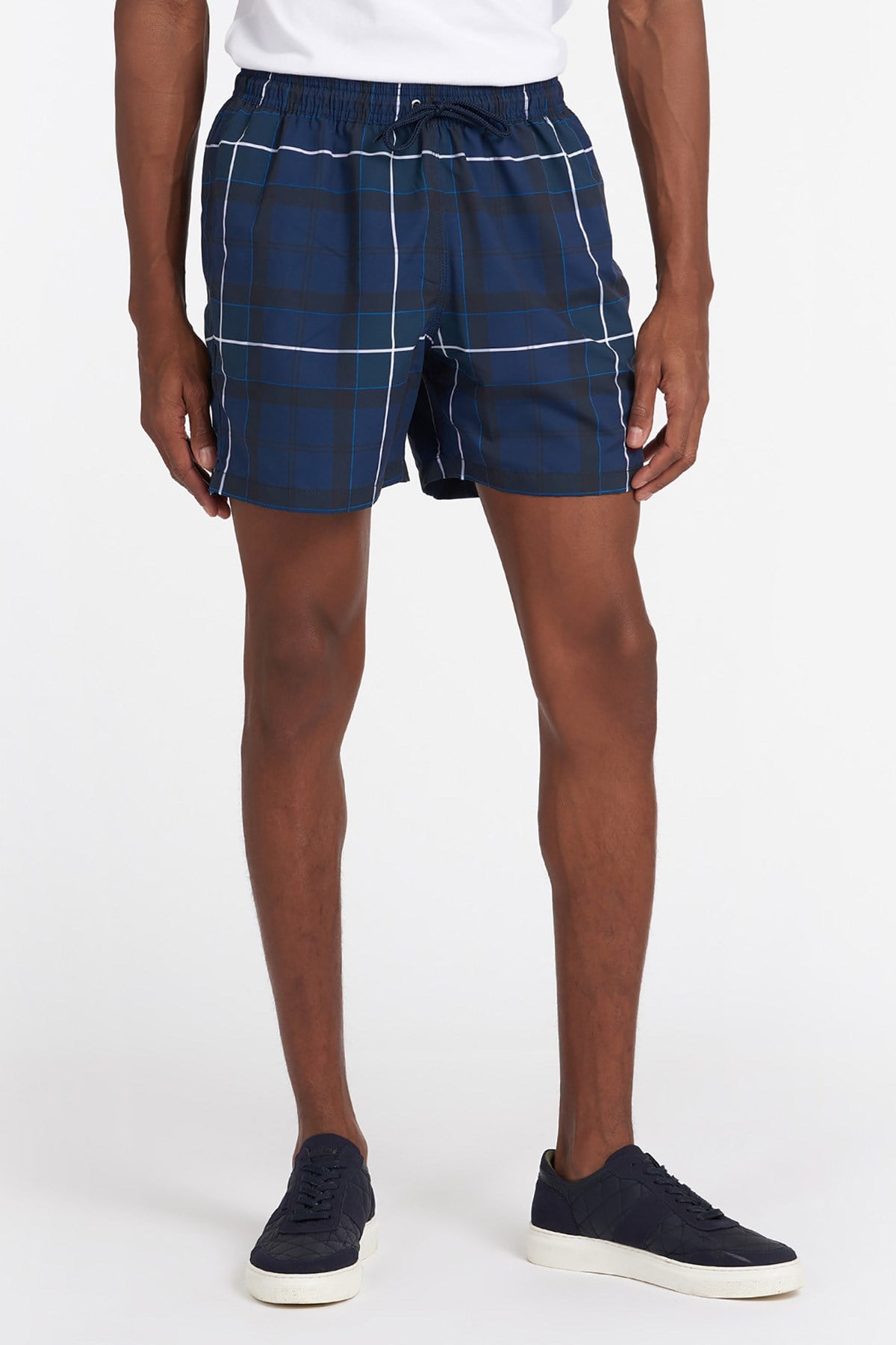 Barbour Tartan Swim Short BL53 Inky Blue