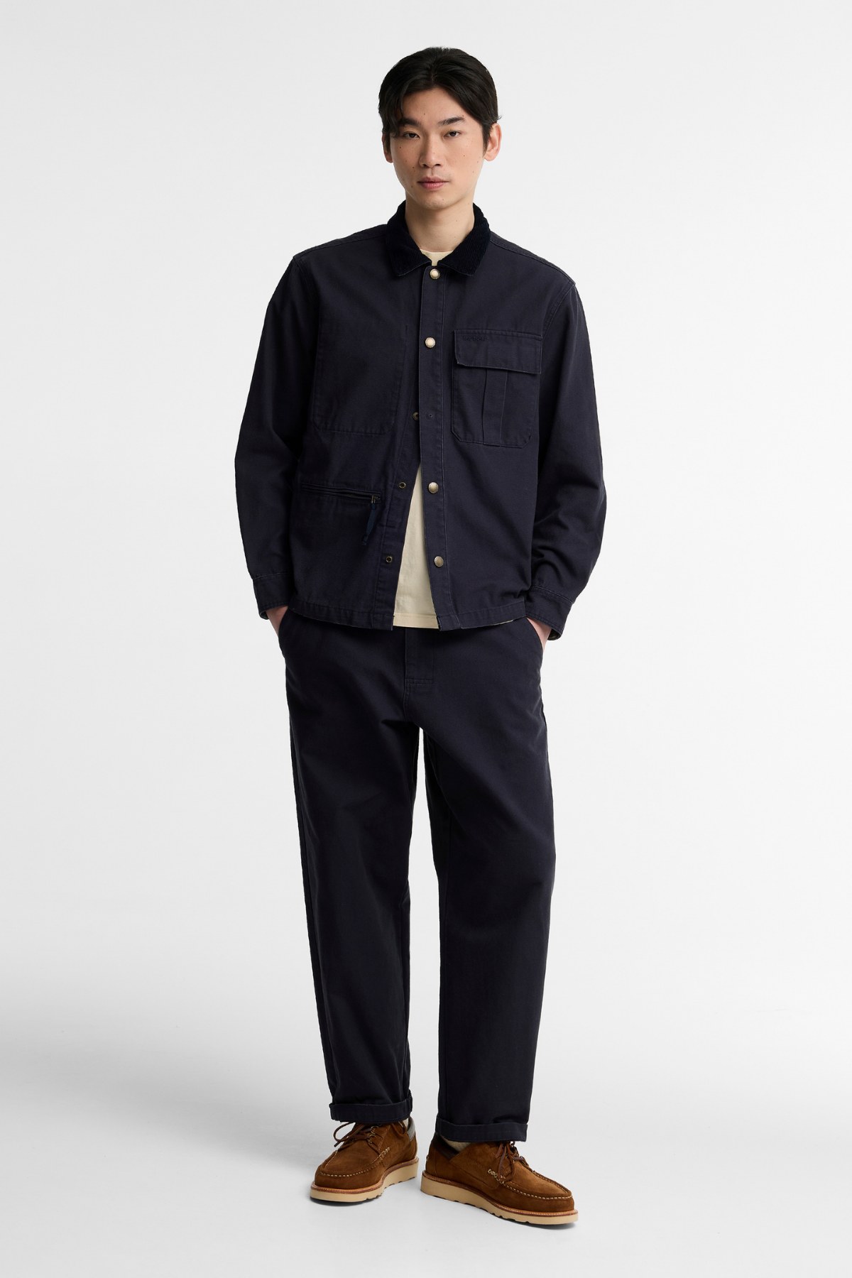 Barbour Ursula Canvas Pantolon NY74 Dark Navy