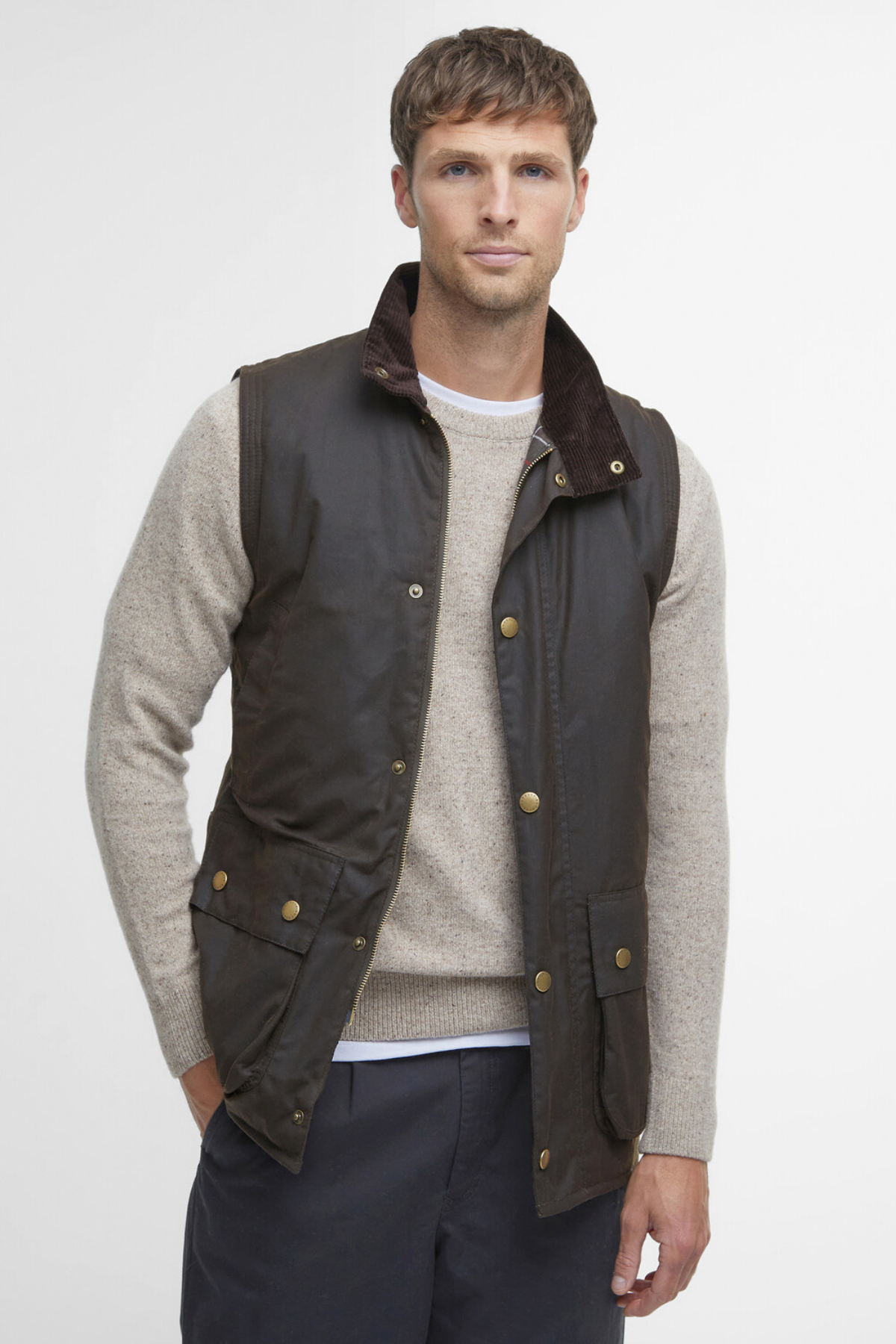 Barbour Westmorland Yağlı Yelek OL71 Olive