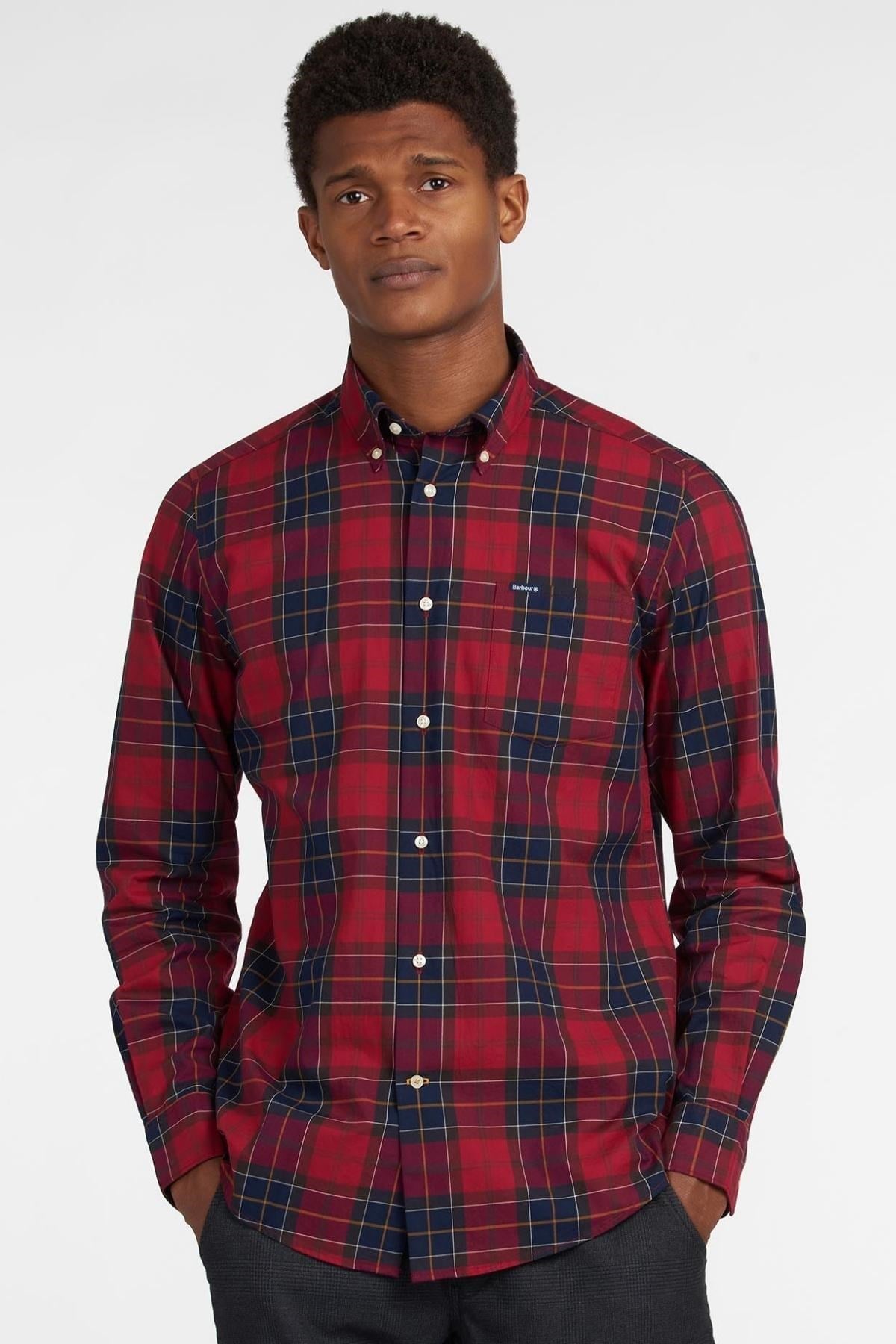 Barbour Wetherham Tailored Gömlek RE52 RED