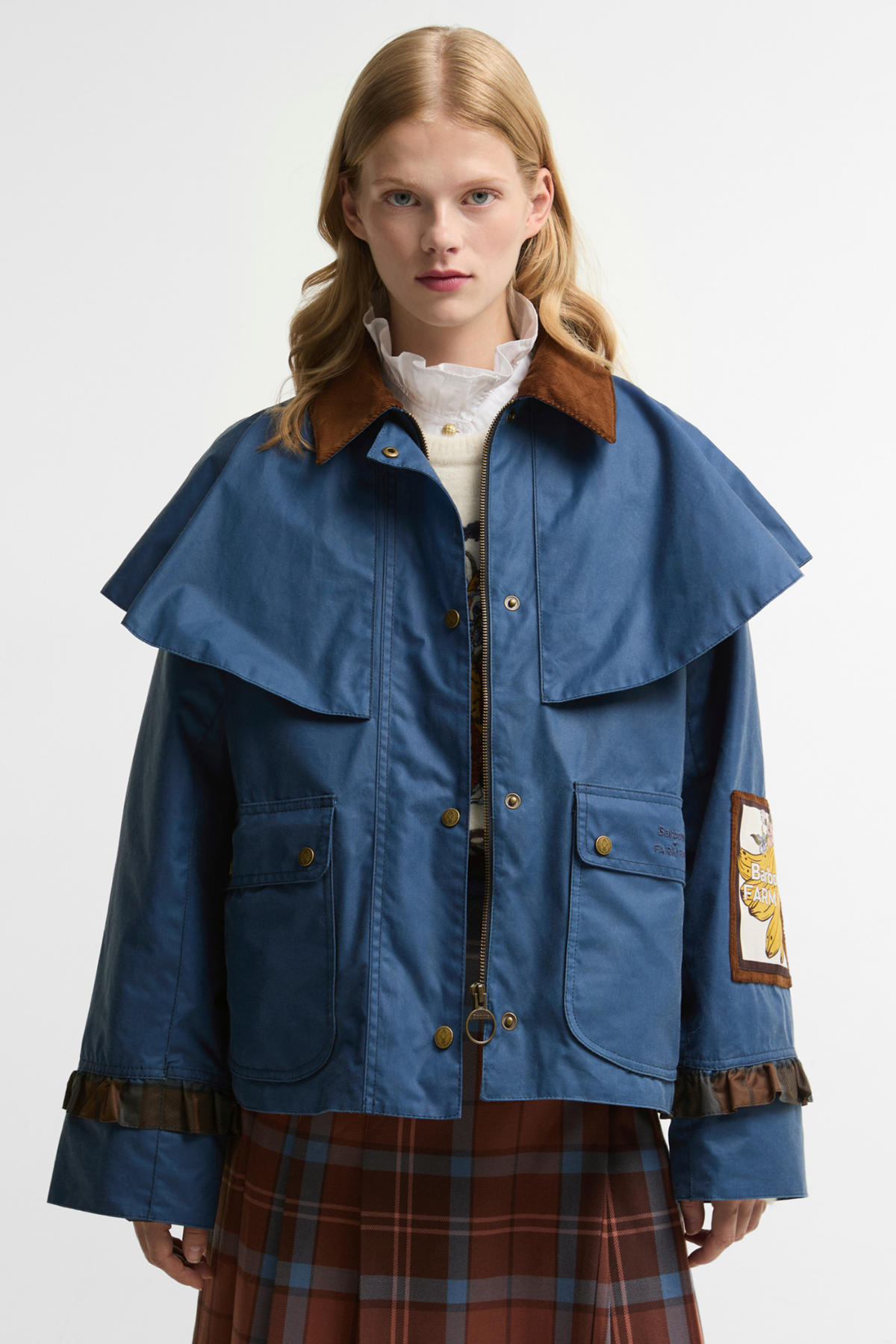 Barbour x Farm Rio Venosa Yağlı Ceket NY51 True
