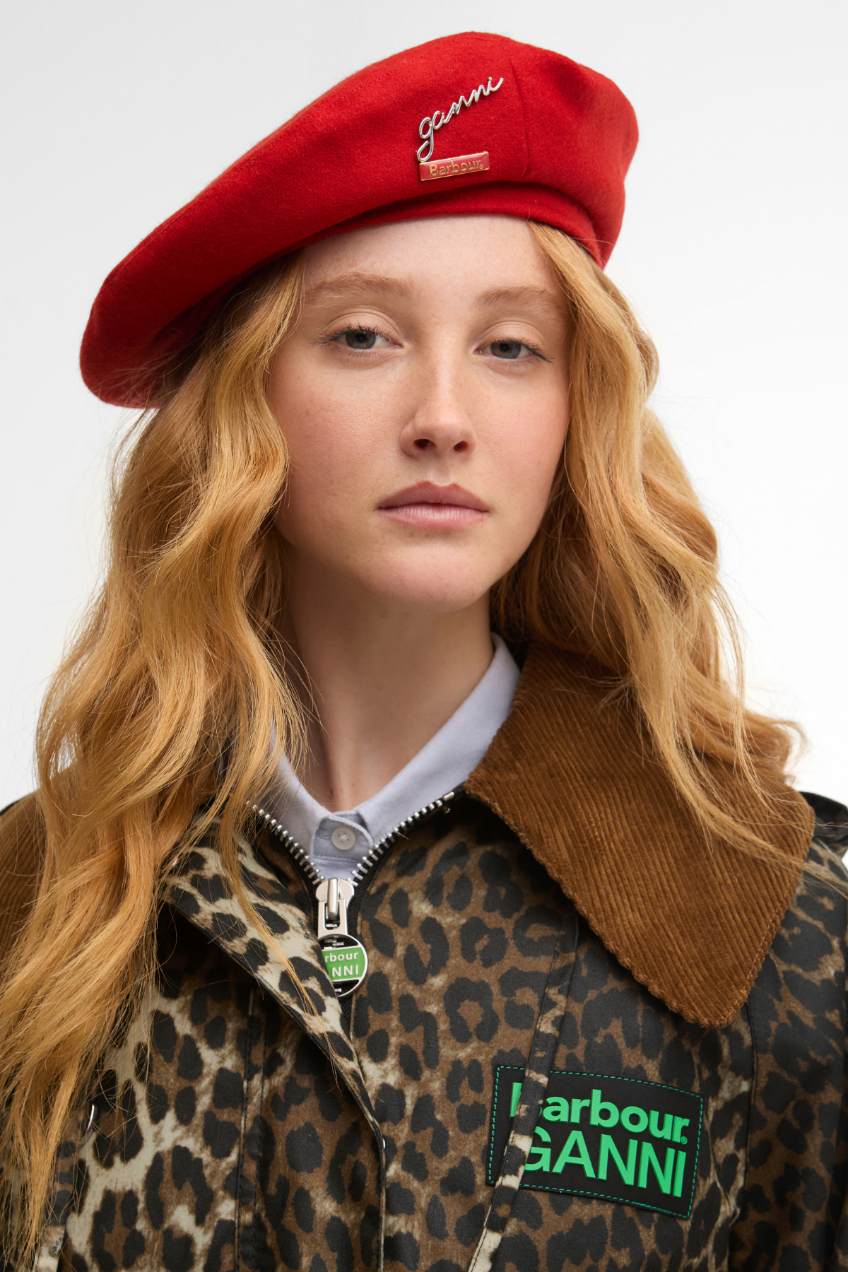 Barbour x Ganni Beret Şapka RE51 Red