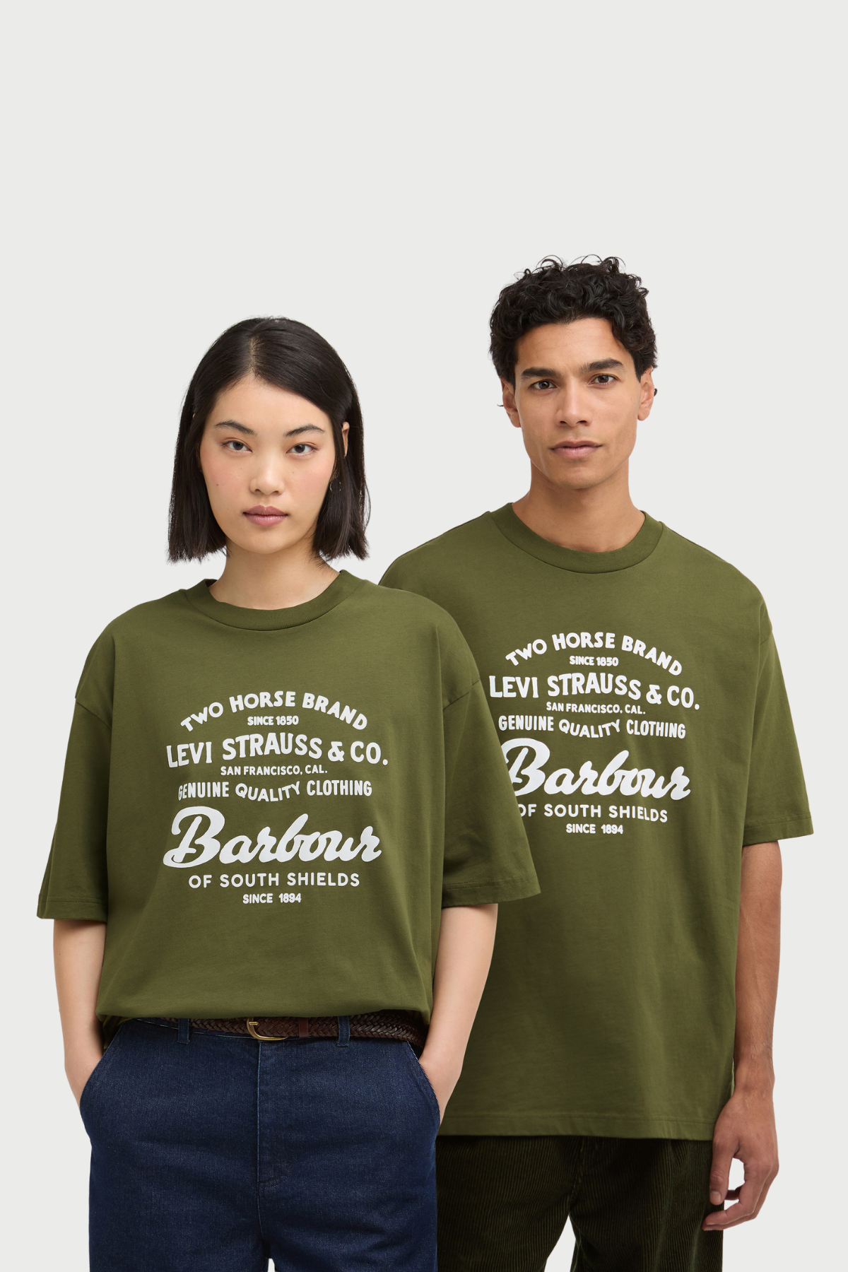 Barbour x Levi's Graphic T-Shirt OL15 Canvas Olive