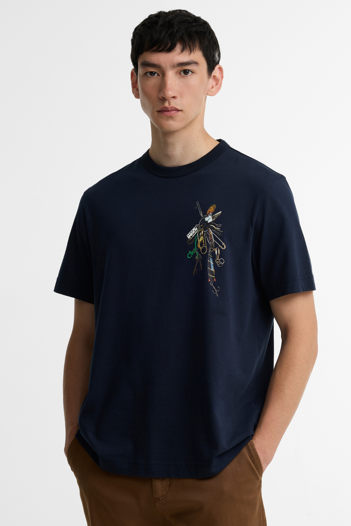 Barbour x Paul Smith Key T-Shirt NY91 Navy