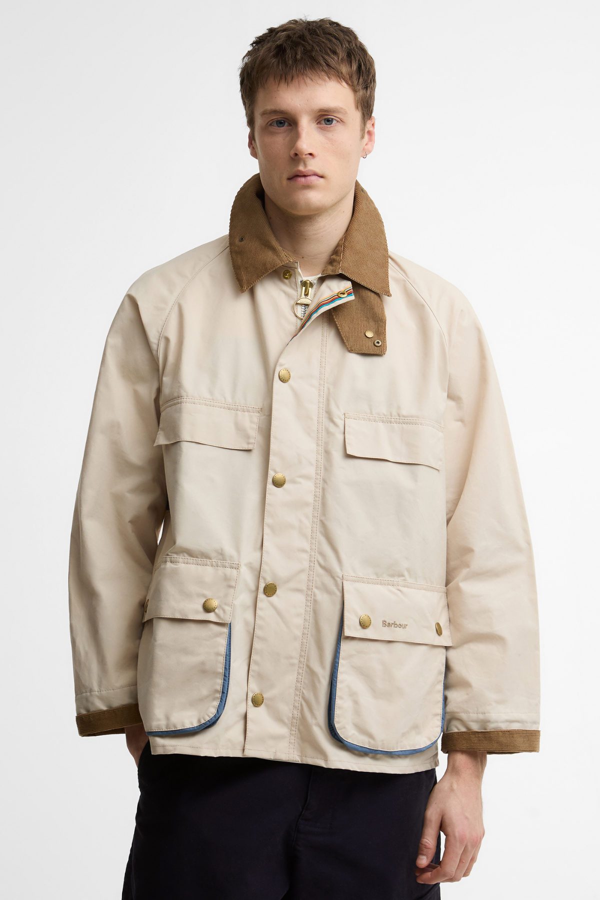 Barbour x  Paul Smith Sugarlump Bedale Casual Ceket BE11 Oatmetal