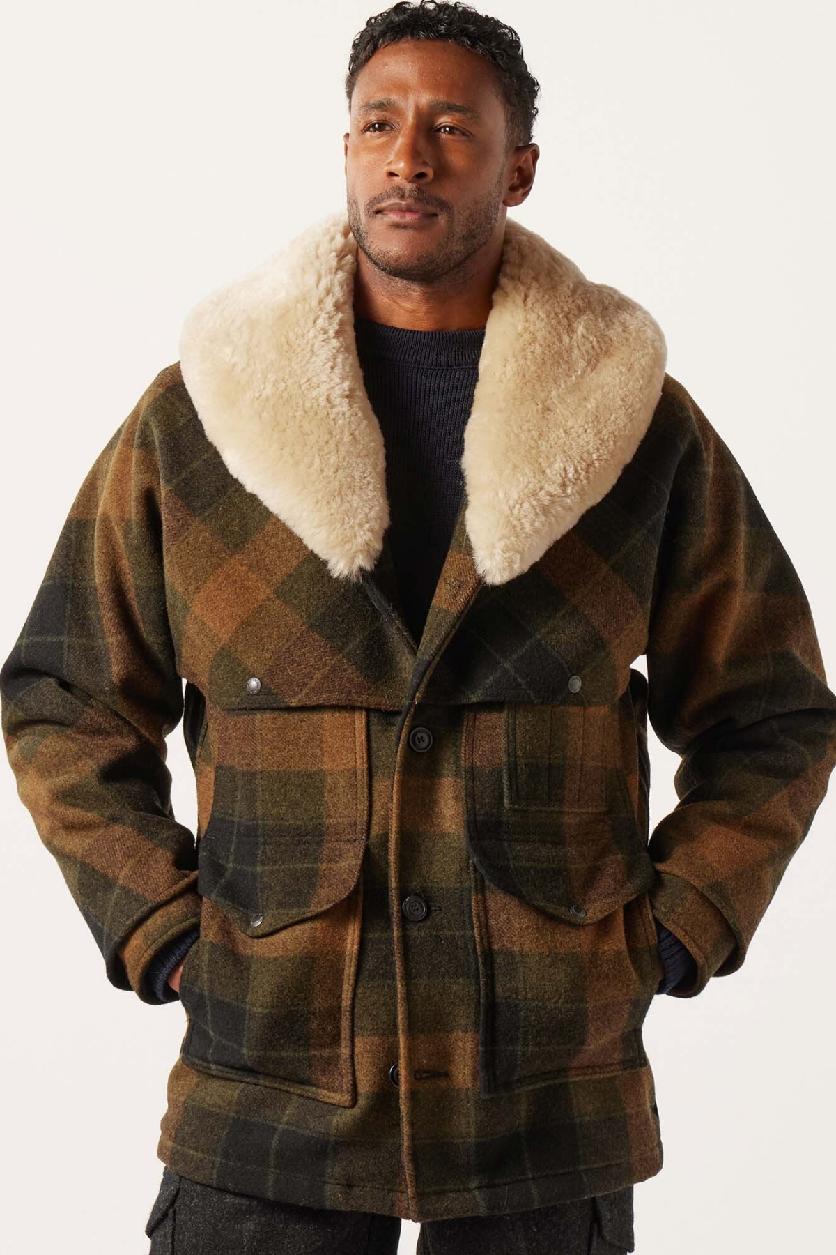Filson Lined Wool Packer Ceket Looden Heather Plaid