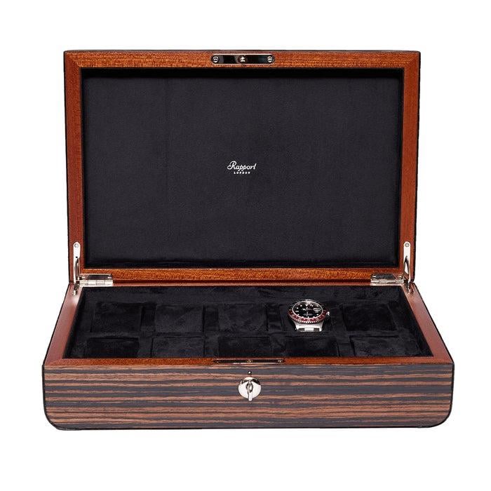 Rapport London Mayfair Onlu Saat Saklama Kutusu Black
