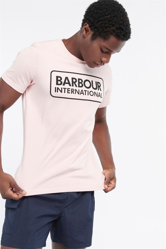 B.Intl Ess Large Logo T-Shirt PI33 Pink Cinder