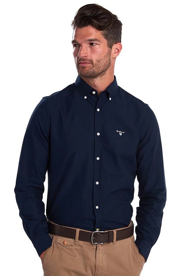 Barbour Oxford 3 Tailored Fit Shirt NY91 Navy