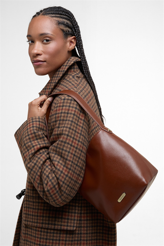 Barbour Cedar Deri Bucket Çanta BR11 Brown