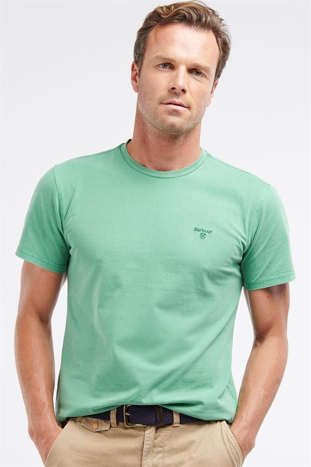 Green barbour t shirt new arrivals