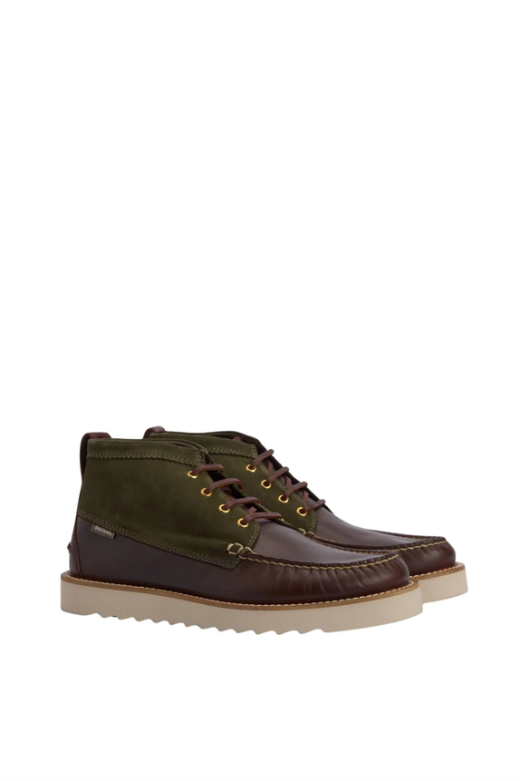 Barbour Hadston Chukka Bot OL32 Olive-Dark Brown