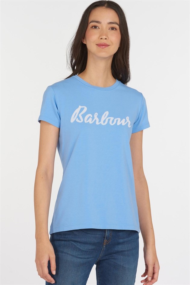 Blue Barbour ventral t shirt