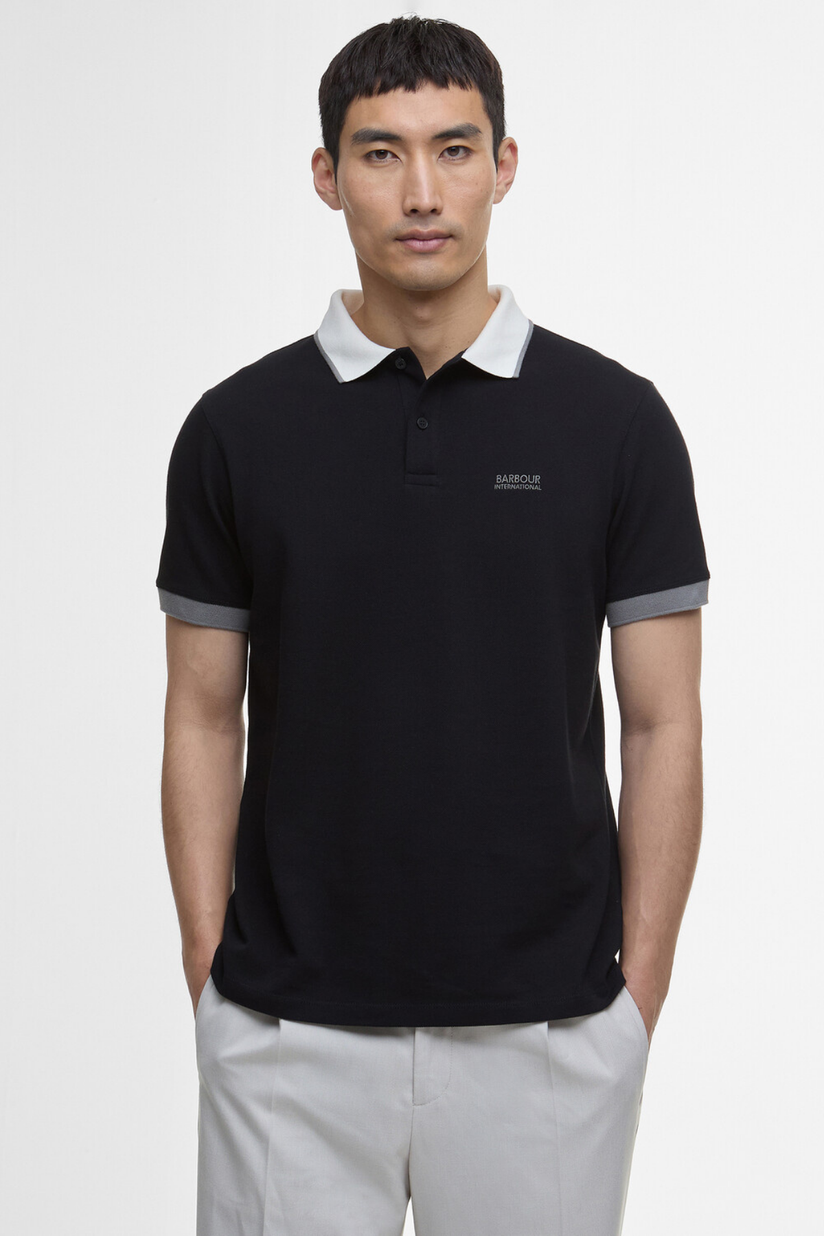 B.Intl Howall Polo Yaka T-Shirt BK11 Black