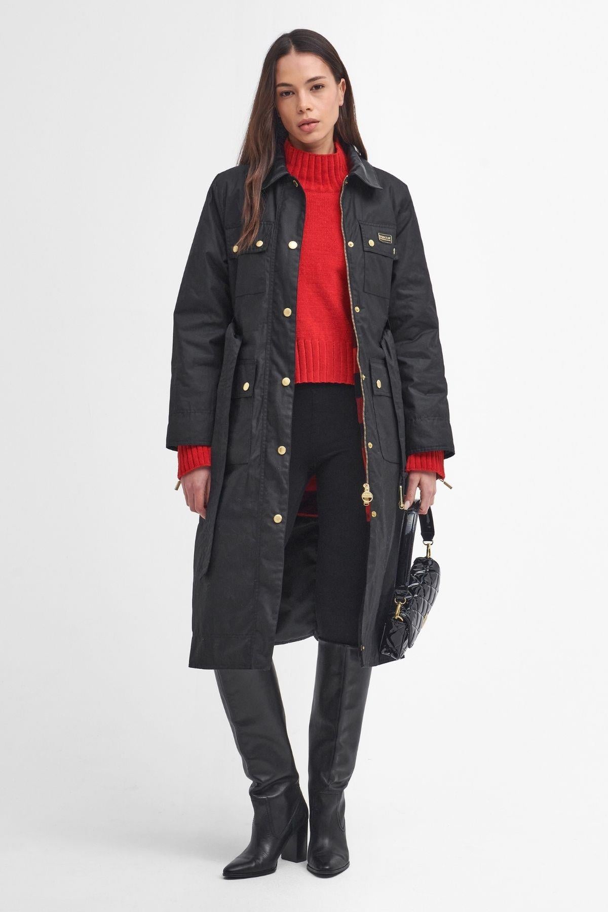 B.Intl Milla Yağlı Trençkot BK71 Black