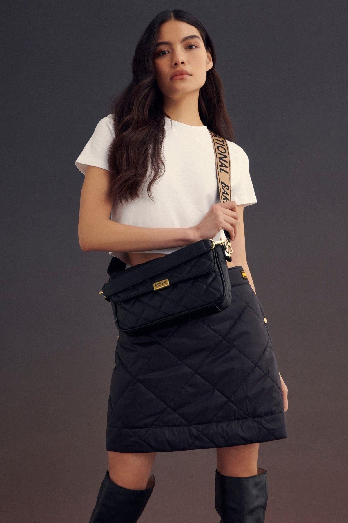 B.Intl Soho Kapitone Çapraz Çanta BK11 Black