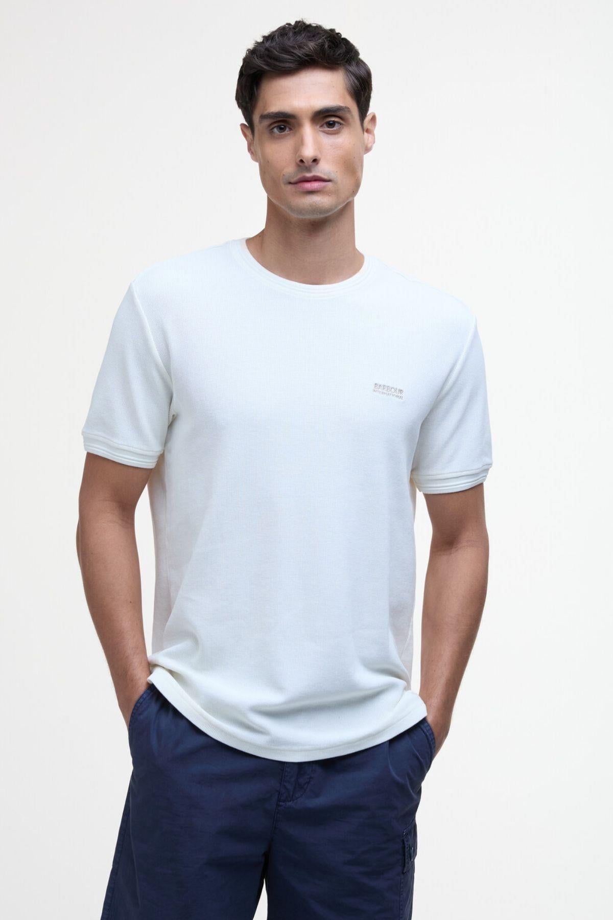 B.Intl Charlie Textured T-Shirt WH32 Whisper White
