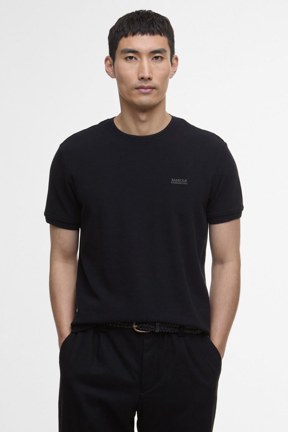 B.Intl Charlie Textured T-Shirt BK11 Black