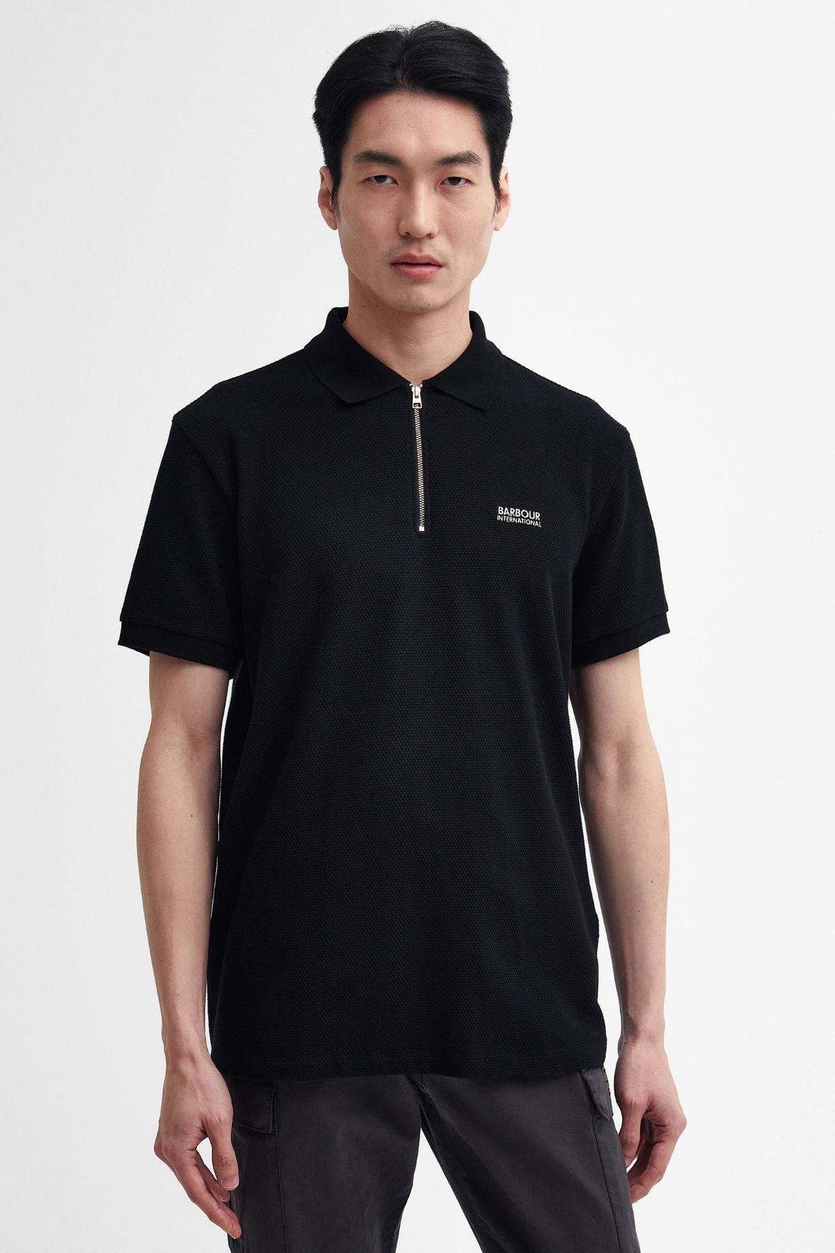 B.Intl Albury Short Sleeve Polo Yaka BK11 Black