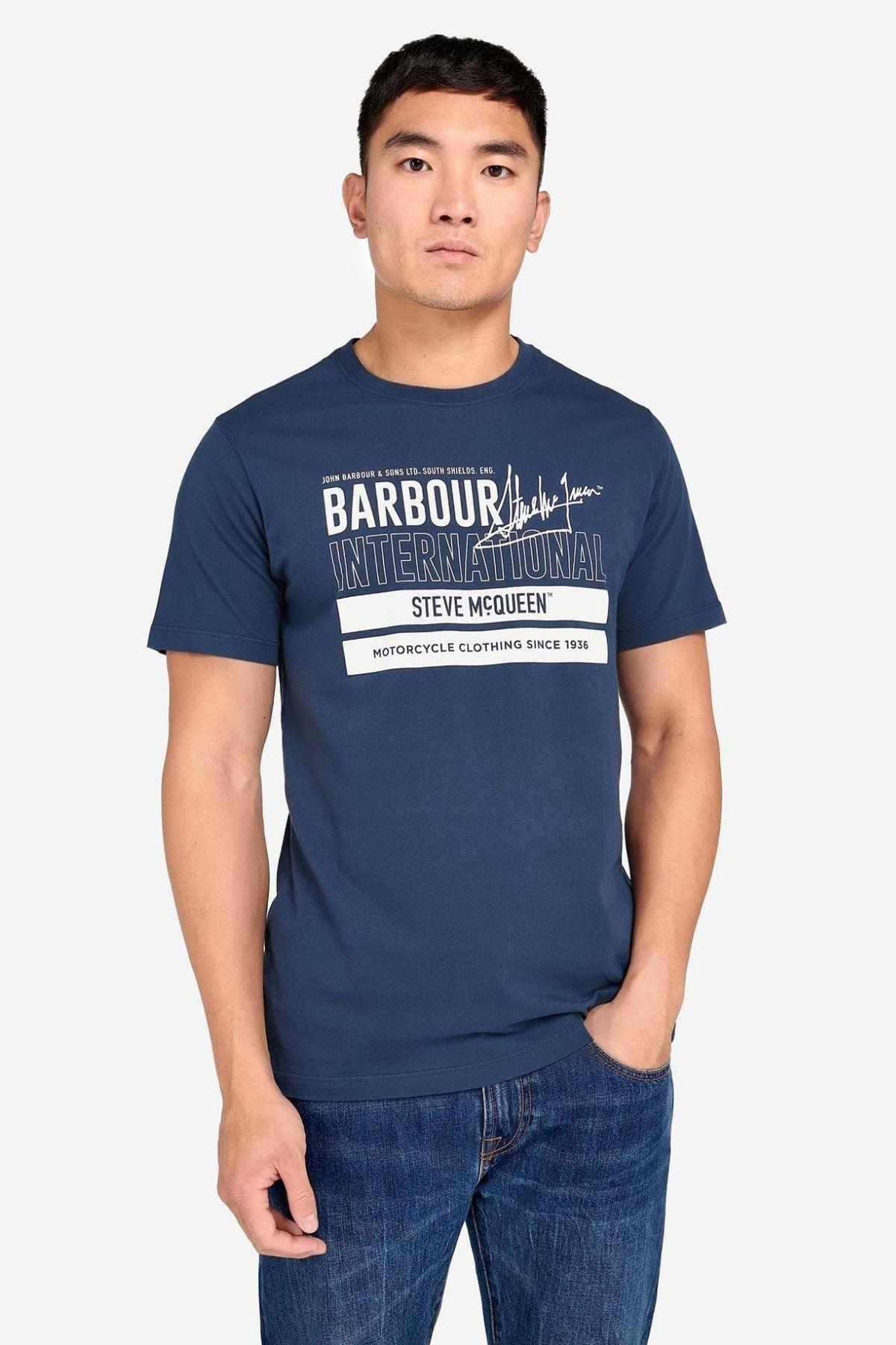 B.Intl Barry Graphic T-Shirt BU77 Insignia Blue