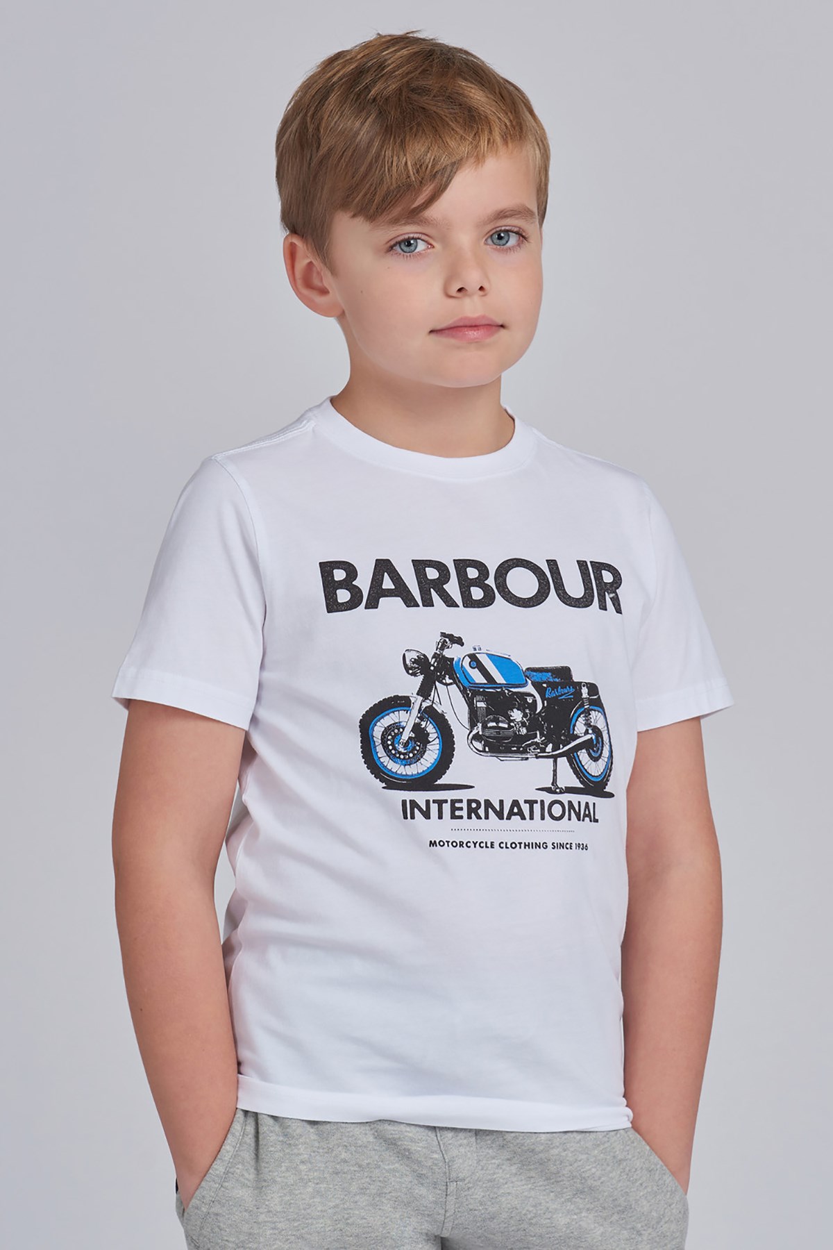 B.Intl Erkek Çocuk Rider T-Shirt WH11 White
