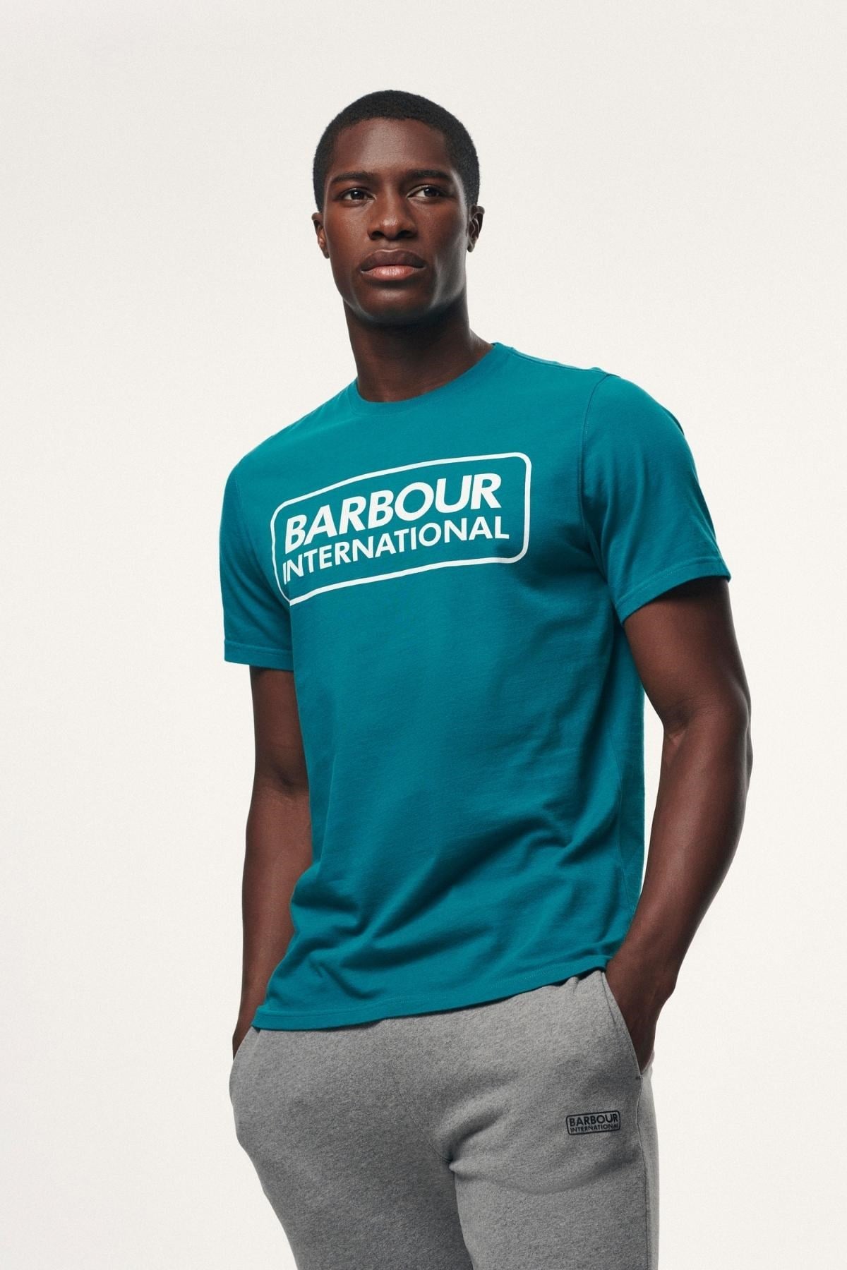 B.Intl Ess Large Logo T-Shirt GN69 Shaded Spruce