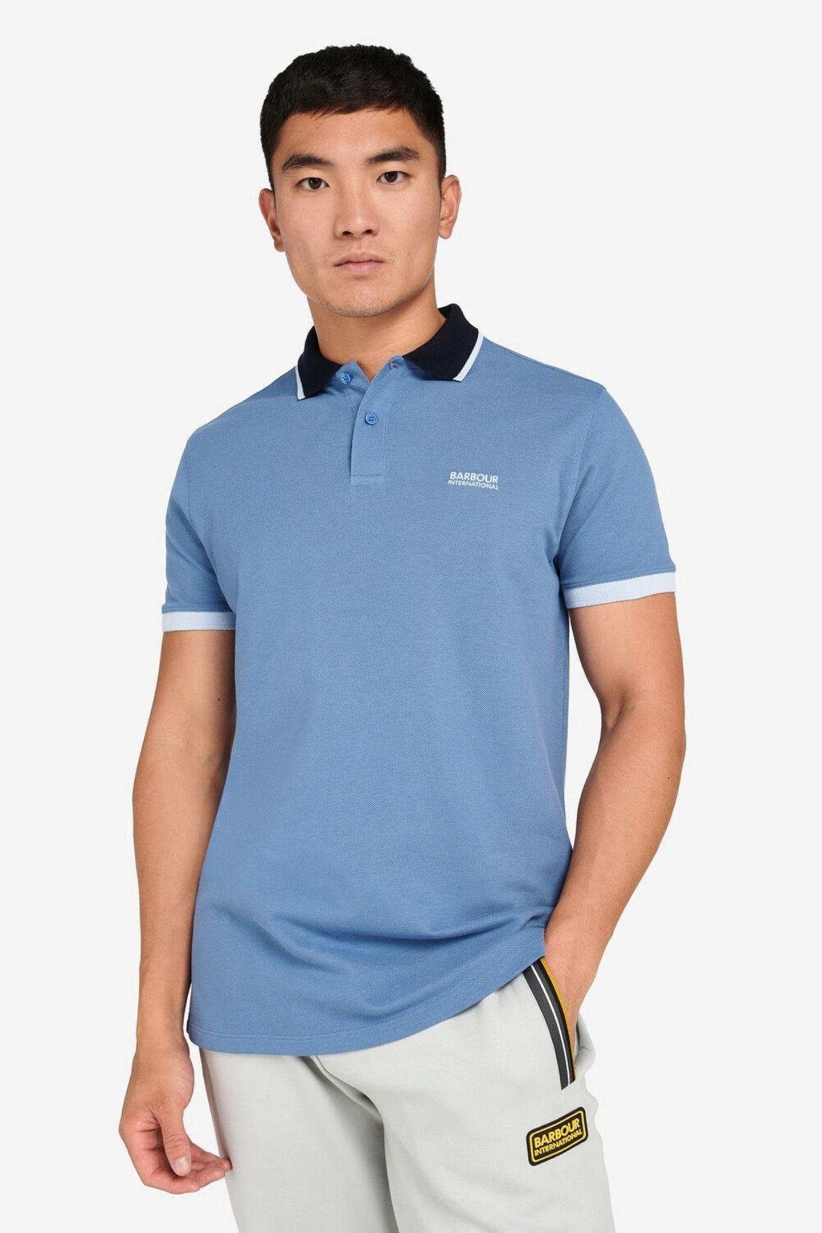 B.Intl Howall Polo Yaka T Shirt BU57 Blue