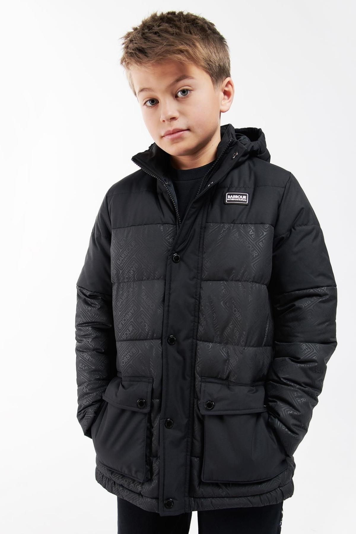B.Intl Redford Hooded Çocuk Kapitone Ceket BK11 Black