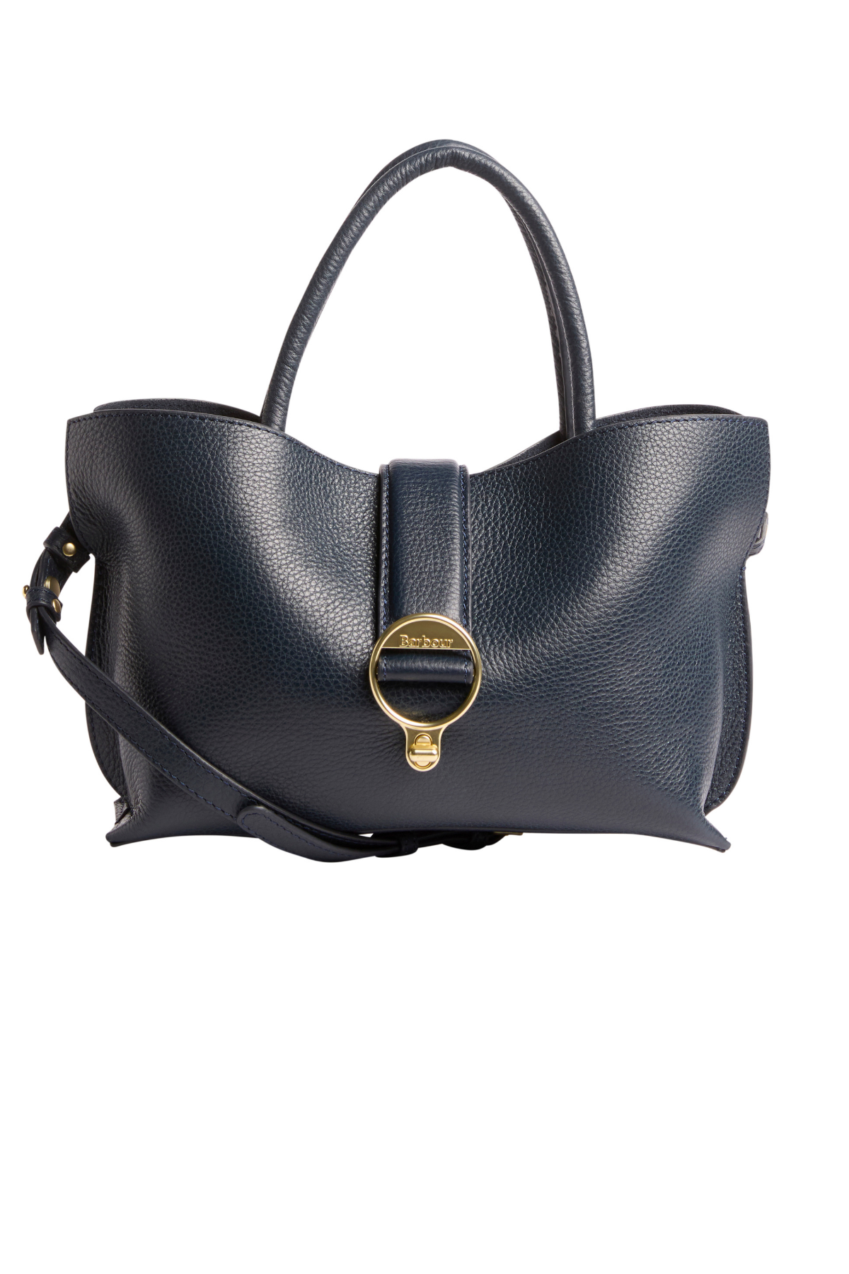Barbour Alder Mini Deri Tote Çanta NY71 Navy