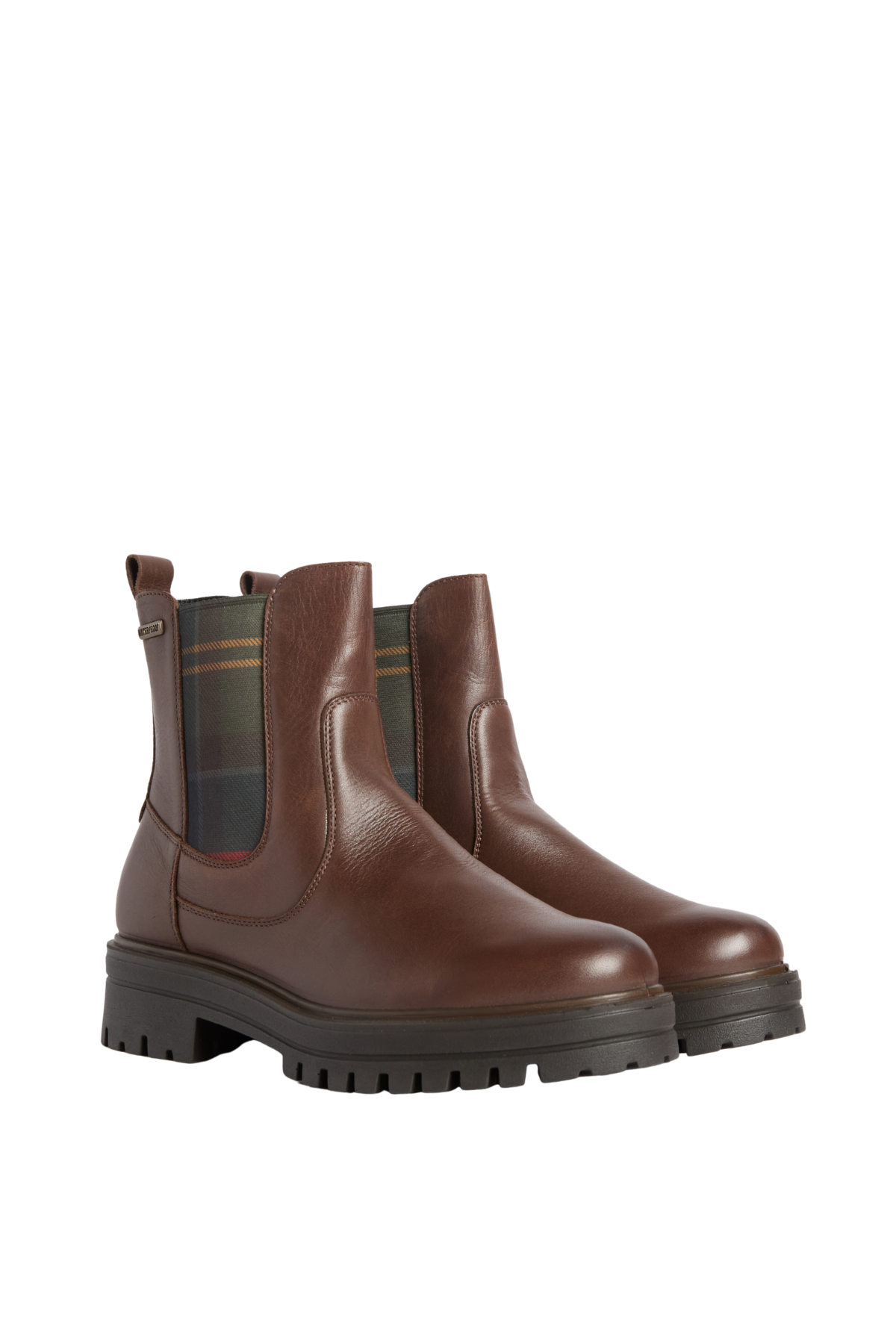 Barbour Amberley Chelsea Bot TA71 Dk Tan Leather