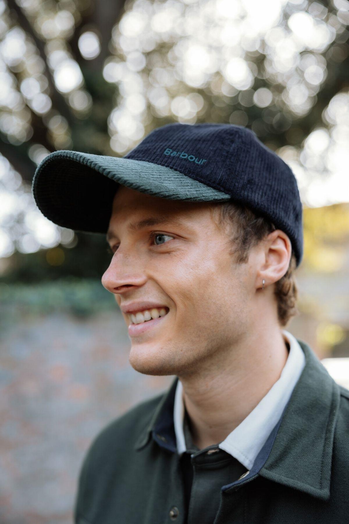 Barbour Angus Şapka NY91 Navy/Evergreen