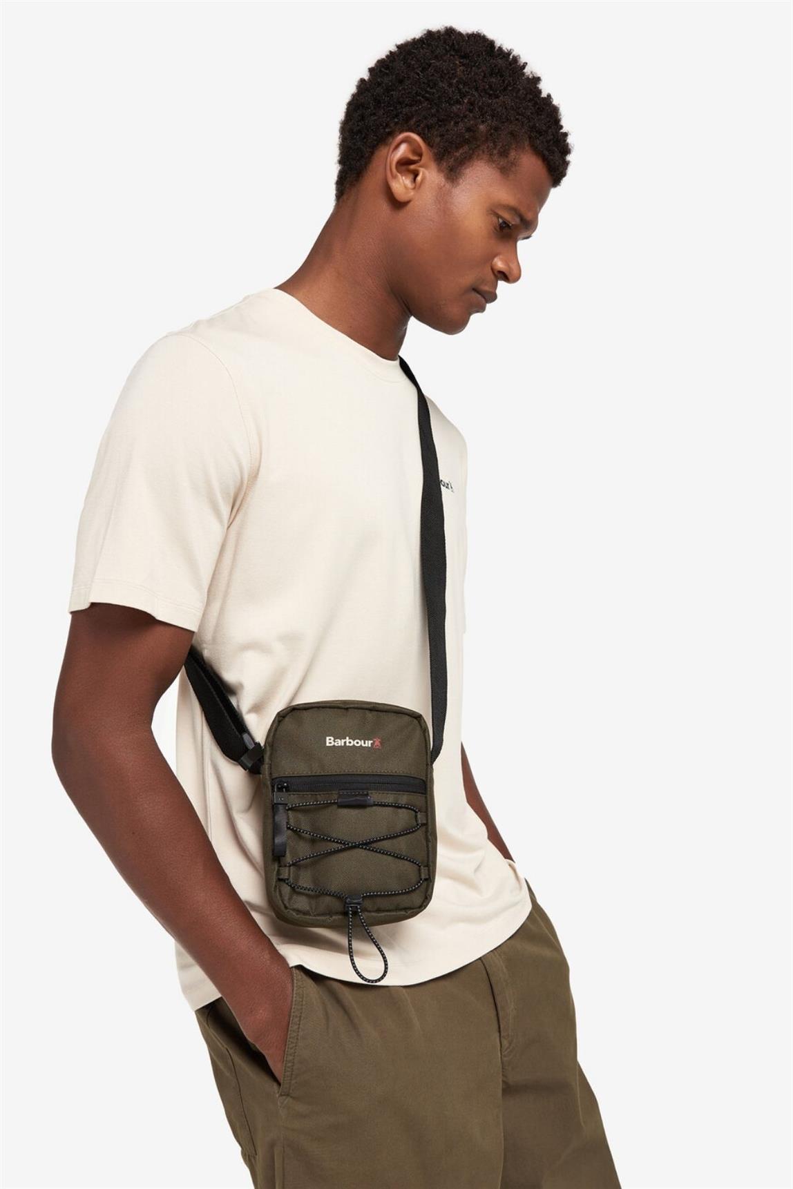 Barbour Arwin Canvas Çapraz Çanta OL11 Olive/Black