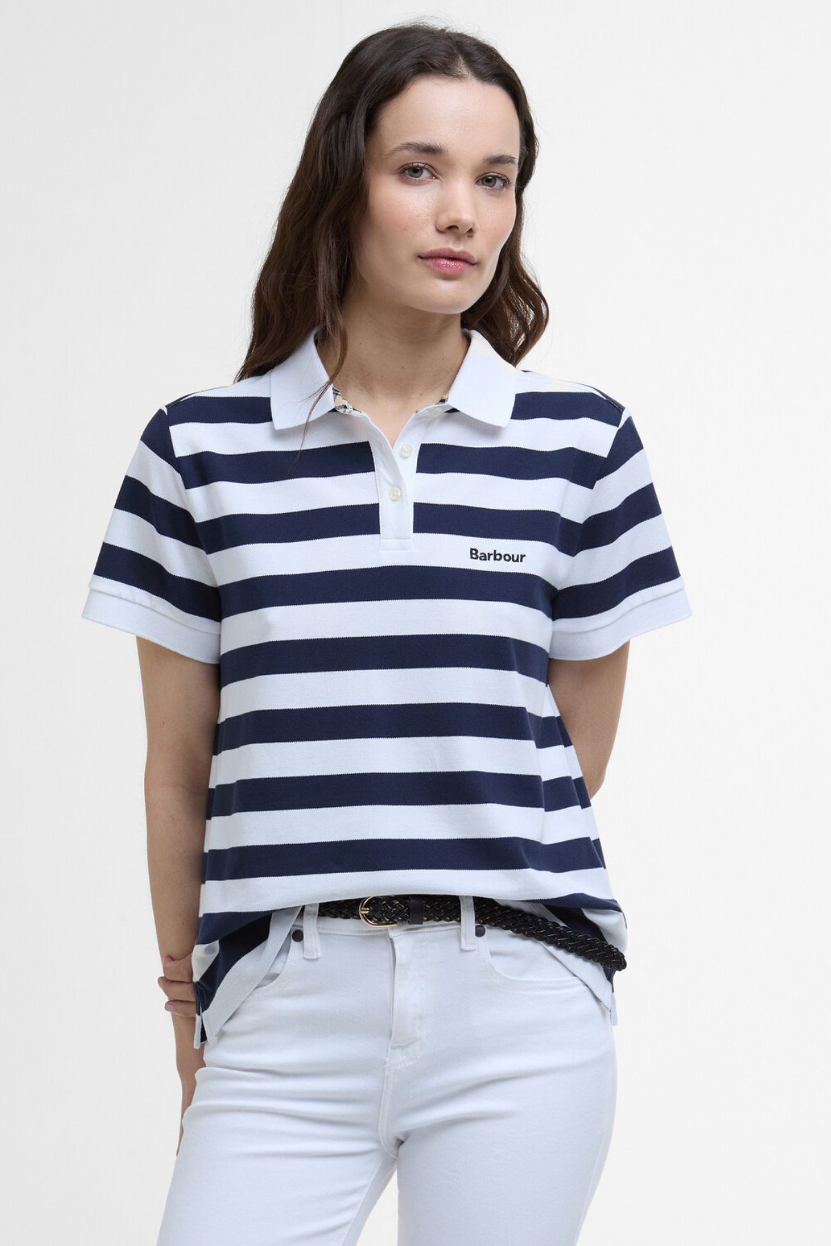 Barbour Ashbourne Çizgili Polo Yaka NY73 Navy Stripe