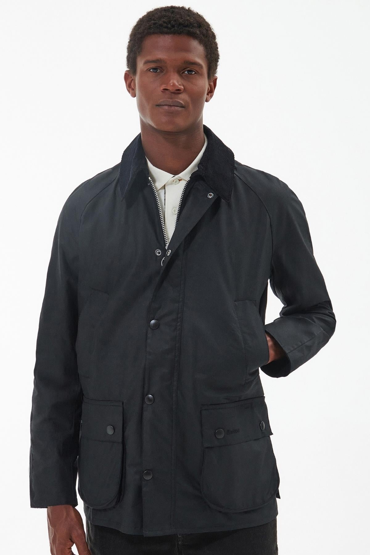 Barbour Ashby Yağlı Ceket BK72 Black/Black Slate