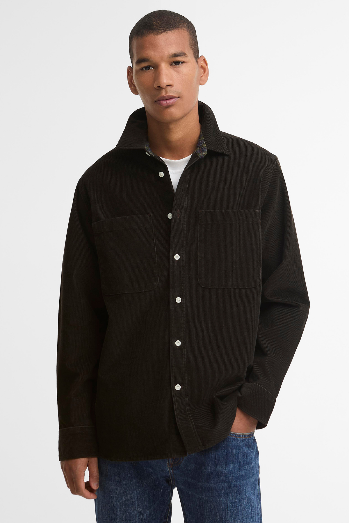 Barbour Authentic Cord Gömlek BR71 Brown