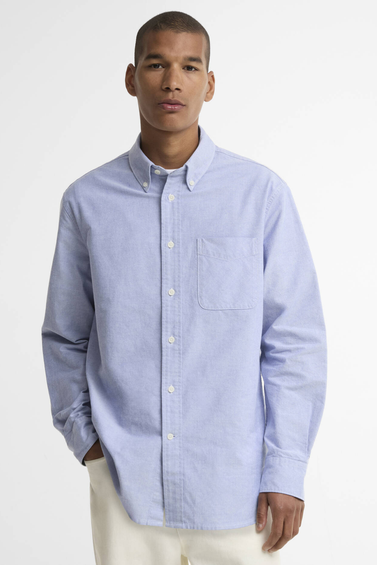 Barbour Authentic Oxford Gömlek BL33 Blue