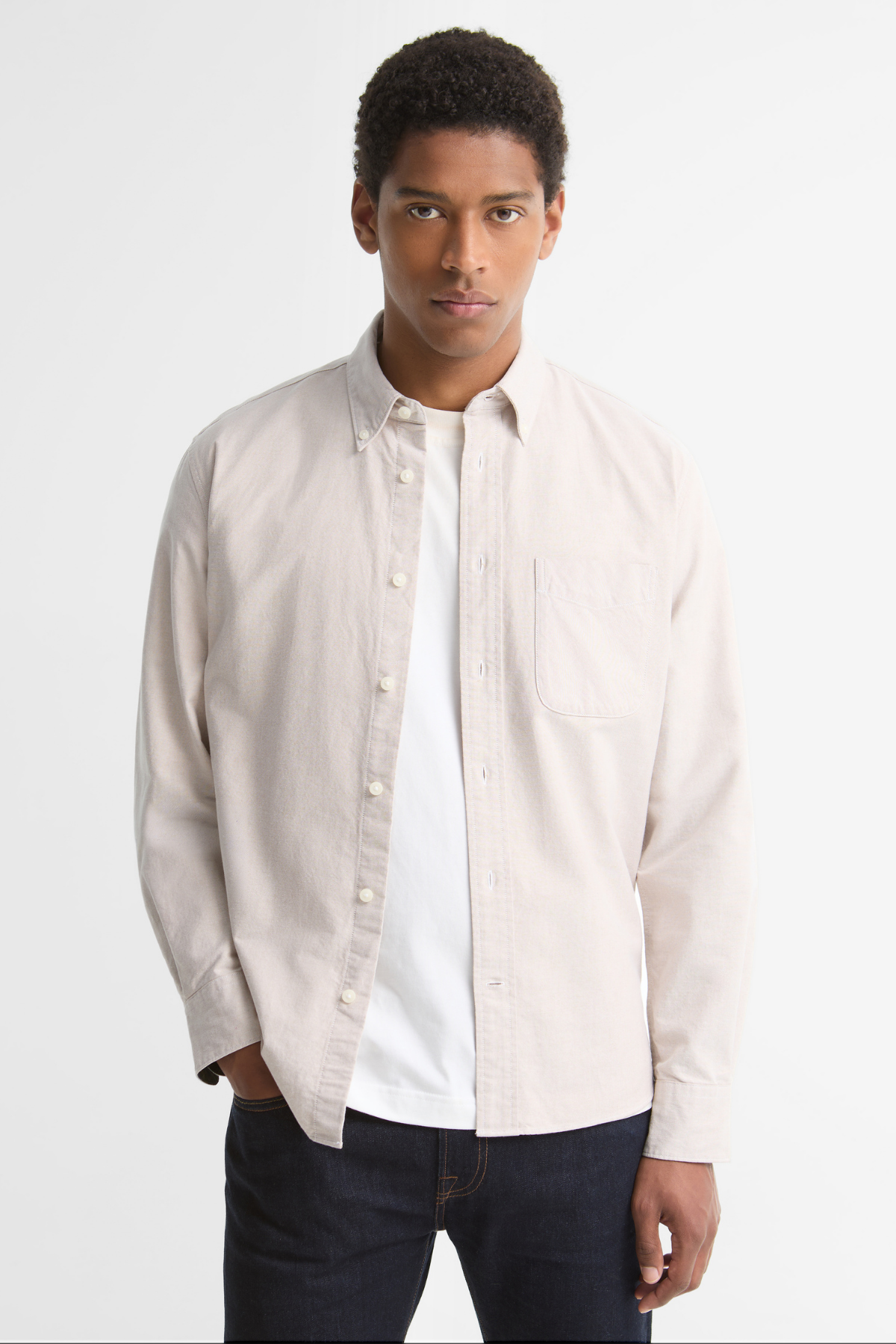 Barbour Authentic Oxford Gömlek ST51 Stone