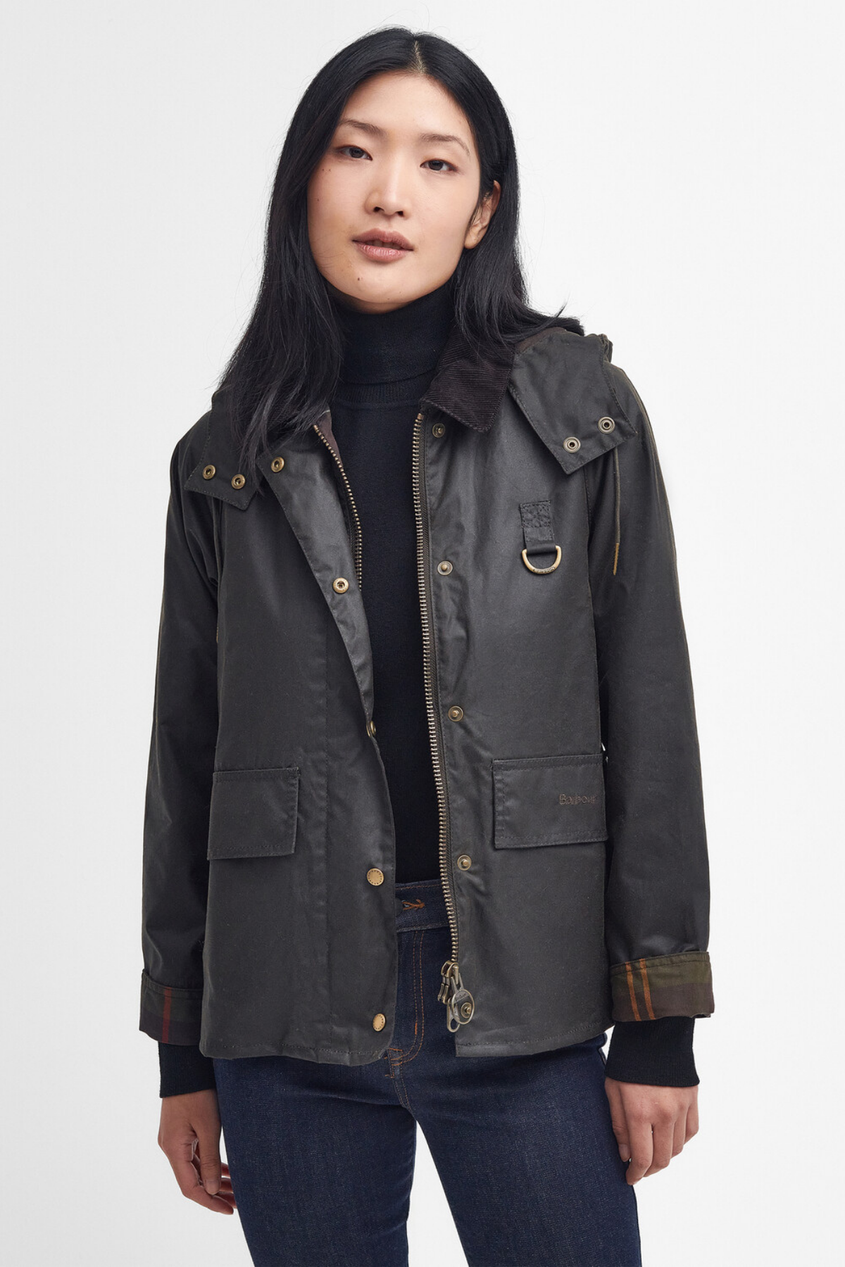 Barbour Avon Yağlı Ceket OL71 Olive-Classic