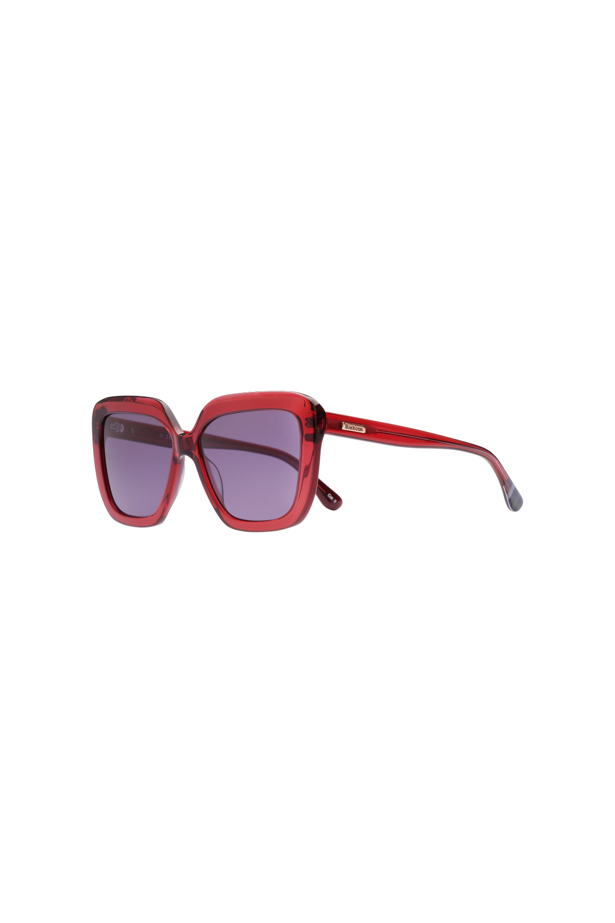 Barbour BA8120 Güneş Gözlüğü C1 Transparent Red/Black