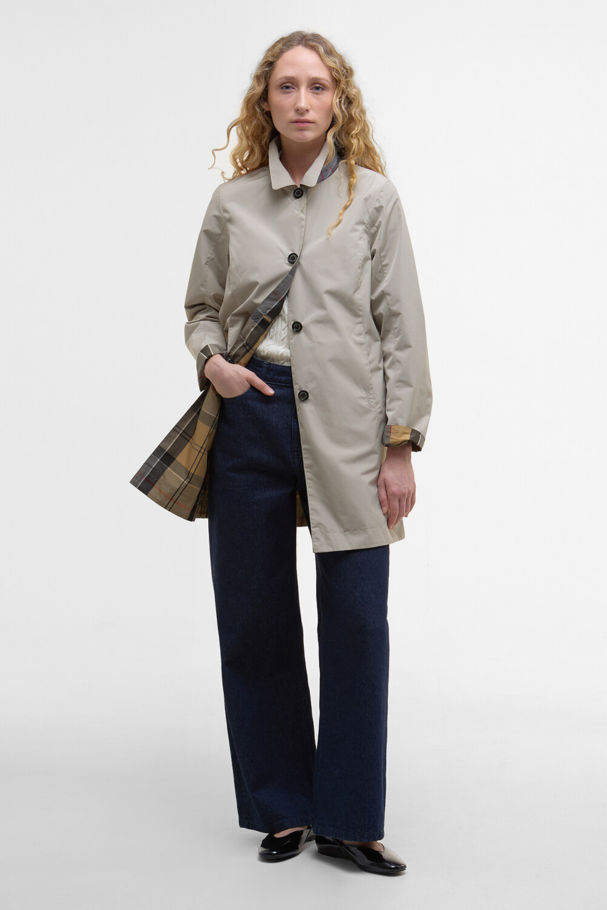 Barbour Babbity Showerproof Ceket ST33 Mist-Dress