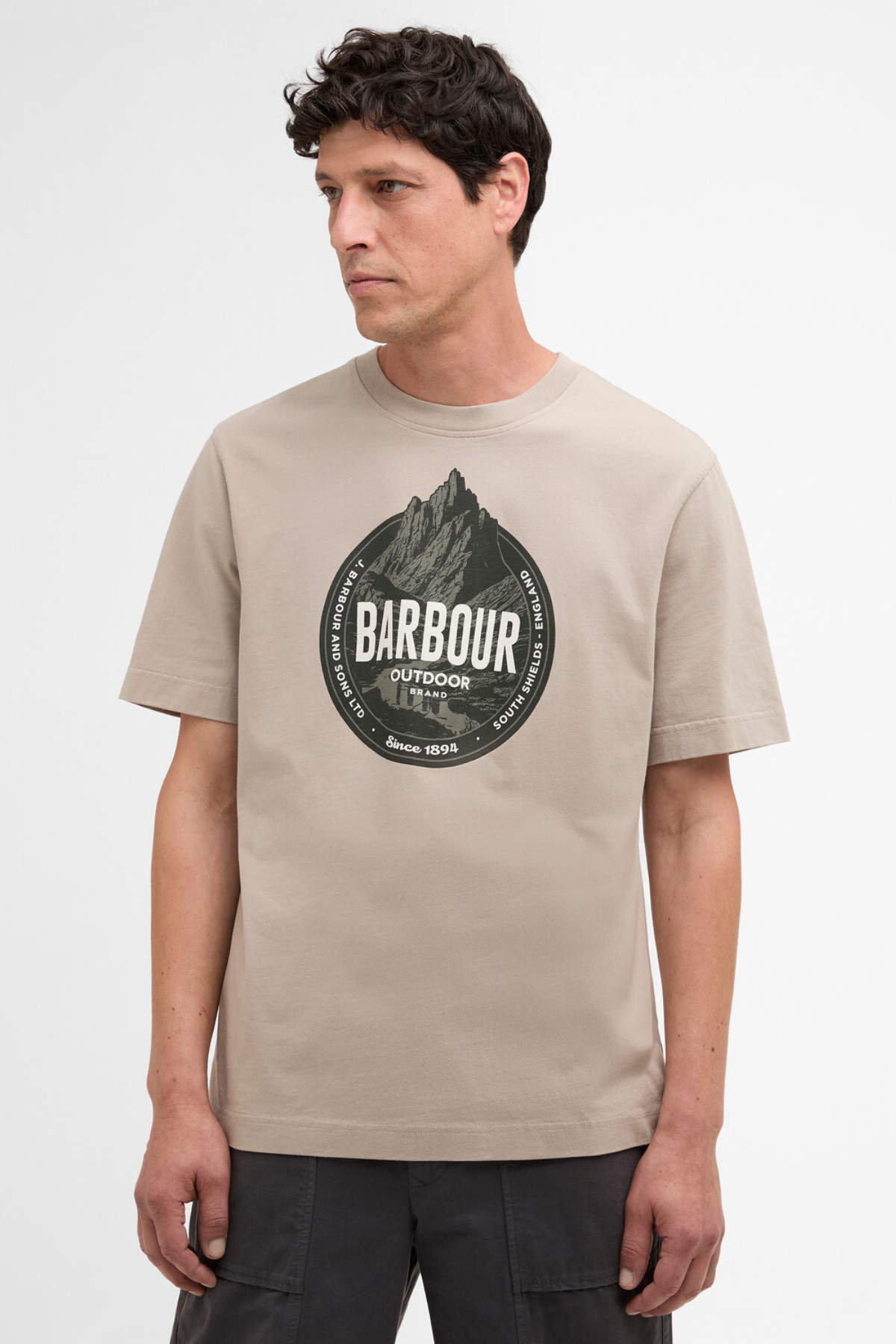 Barbour Basswood Relaxed T-Shirt GY35 Concrete